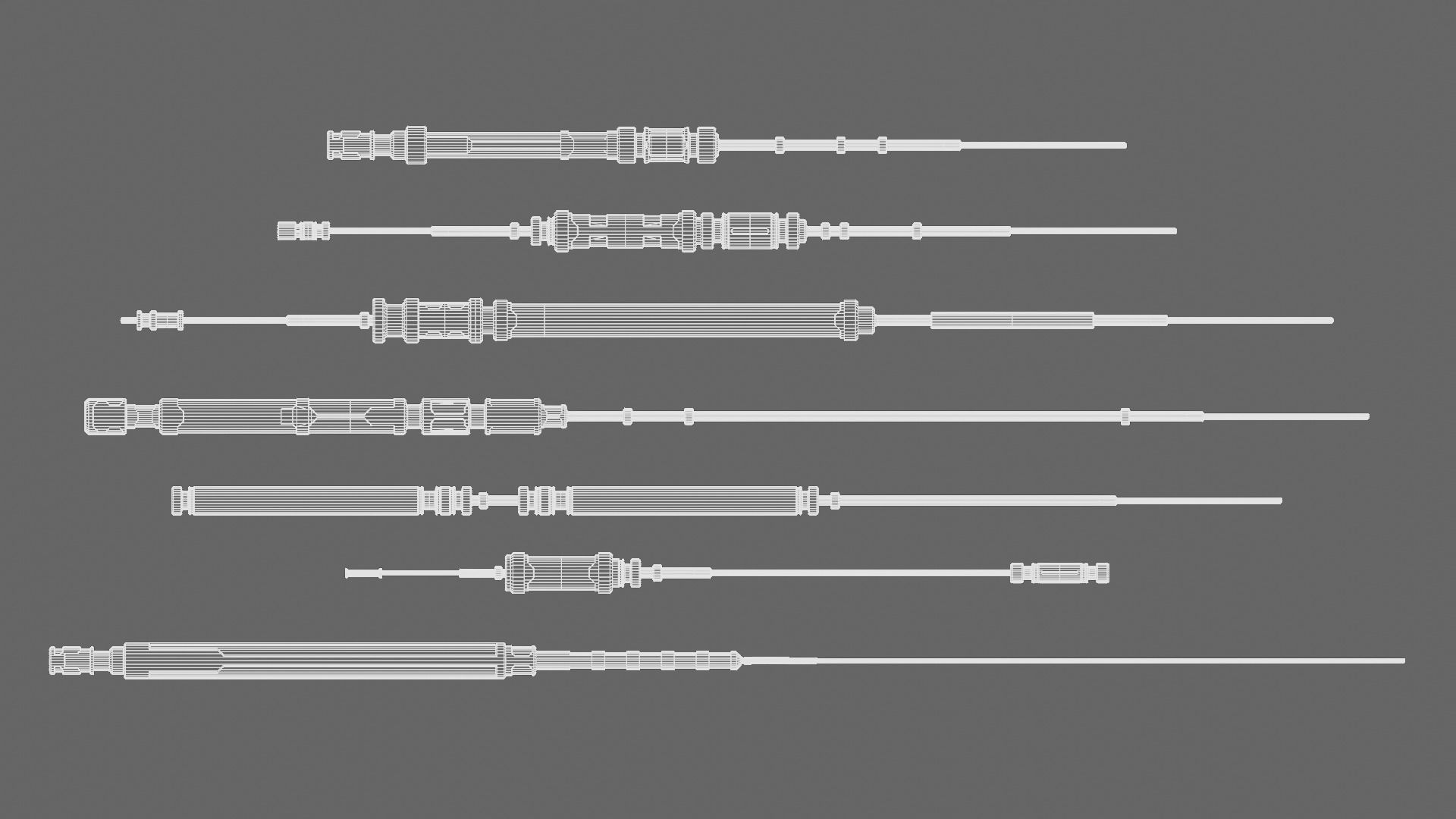 Scifi Antenna Collection 3D model_4