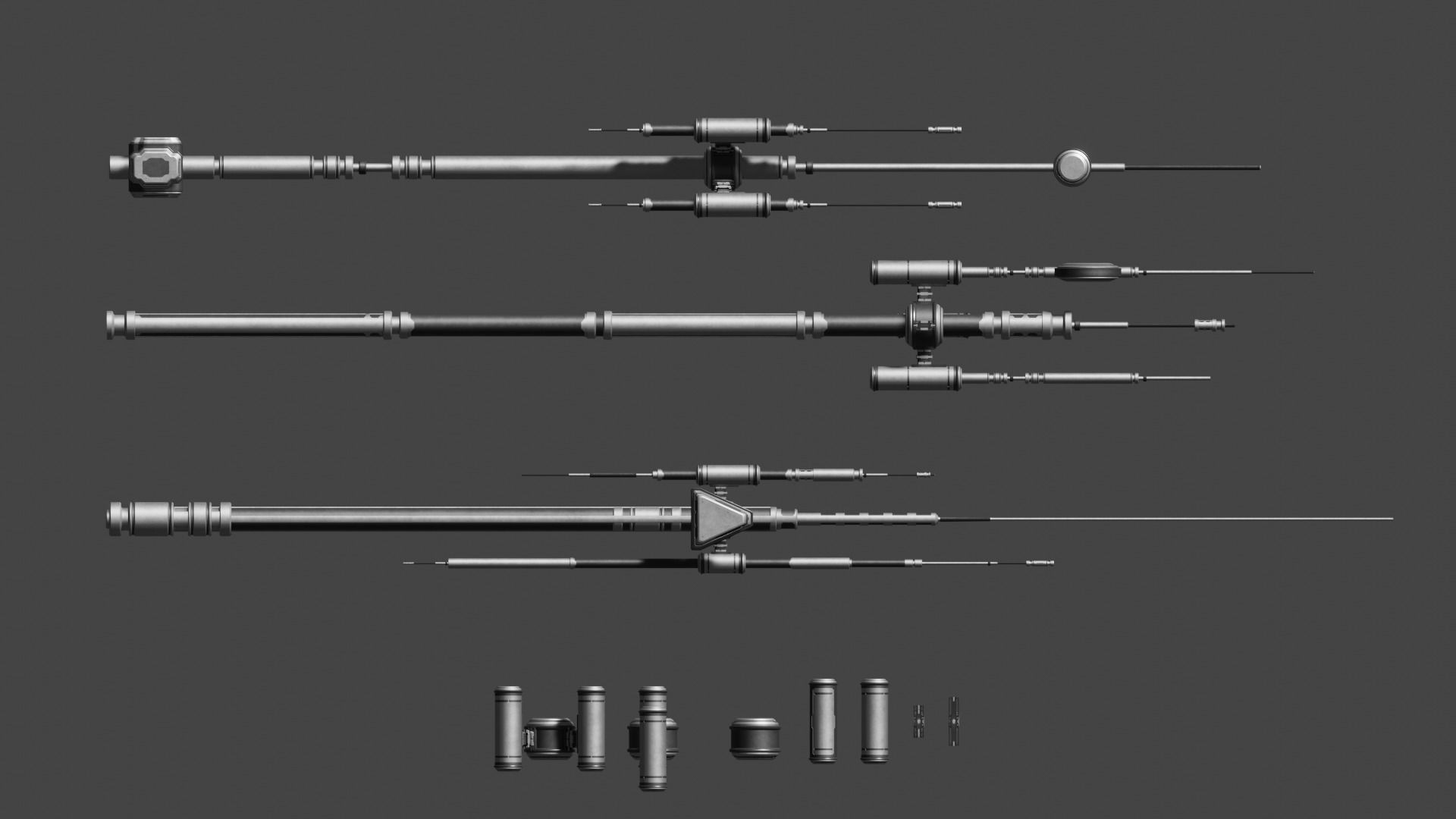 Scifi Antenna Collection 3D model_5