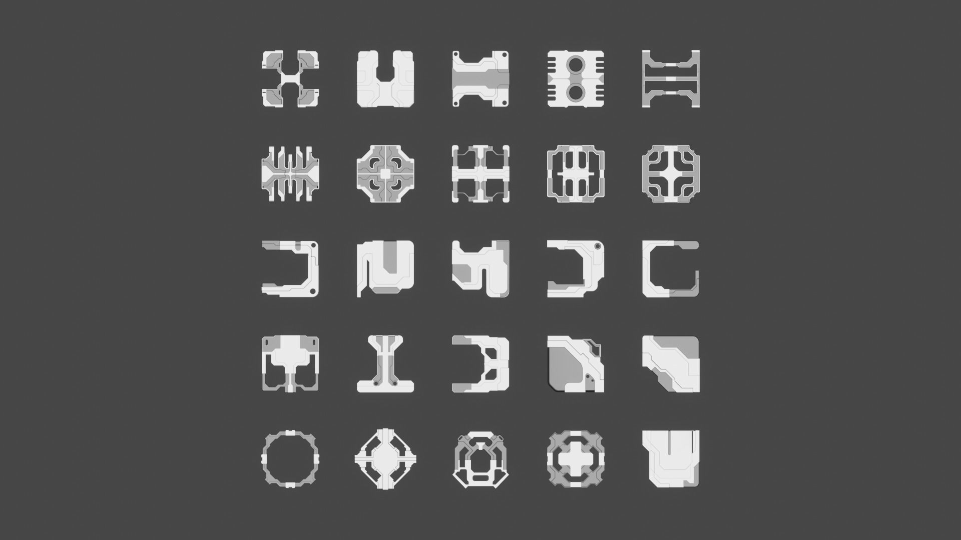 Sci-Fi Greebles Collection I 3D model_4