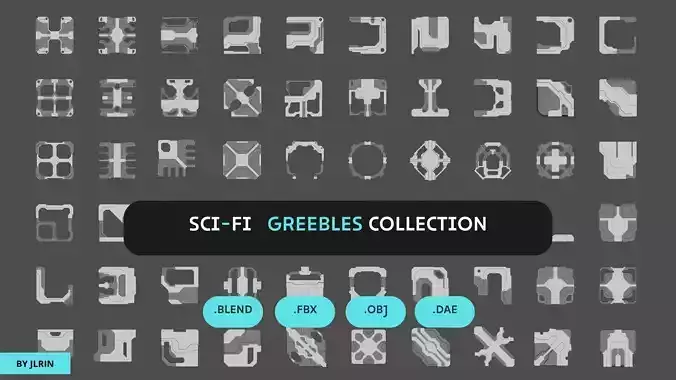 Sci-Fi Greebles Collection I 3D model Sci-Fi Greebles Collection I 3D model