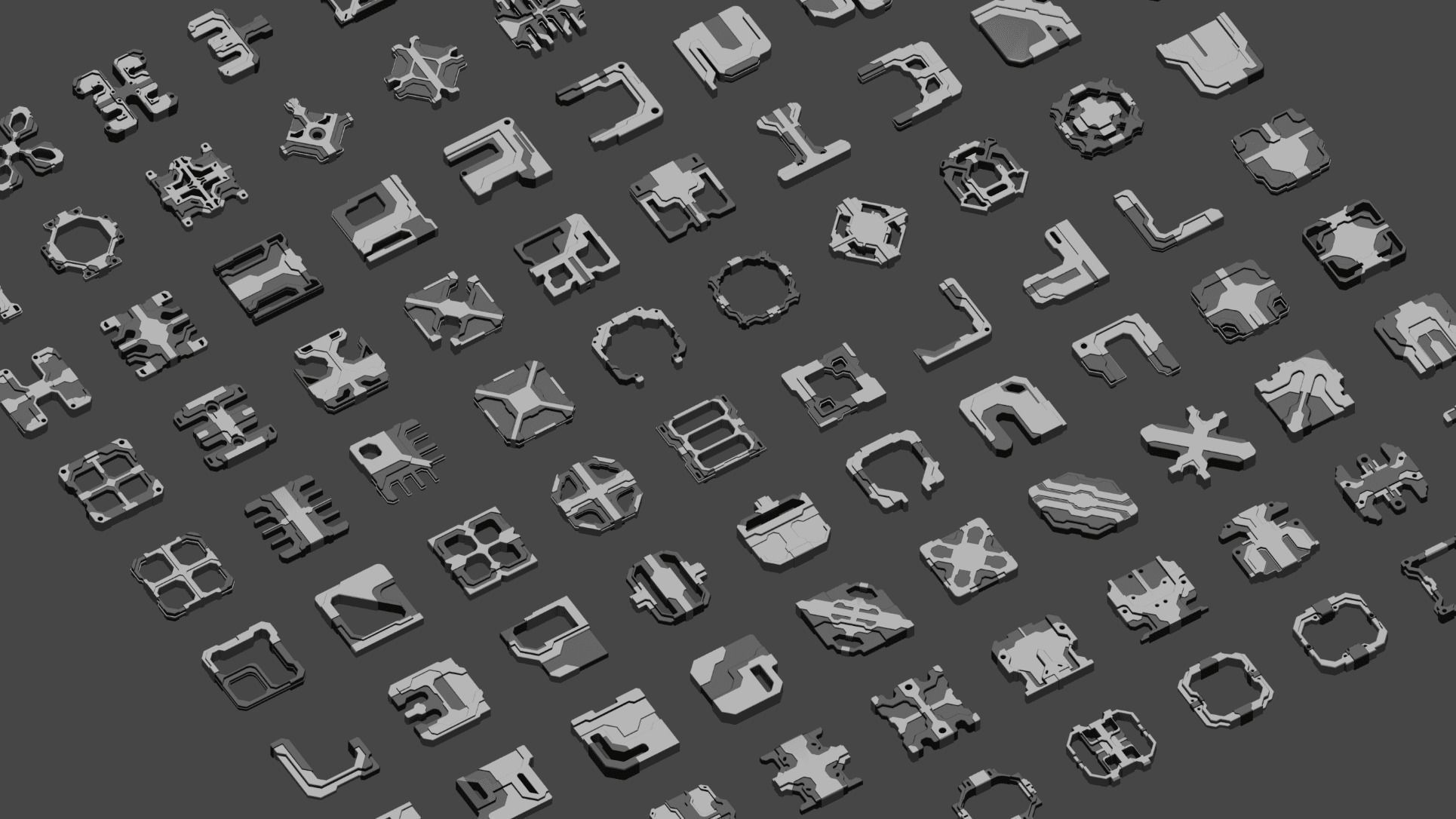 Sci-Fi Greebles Collection I 3D model_1