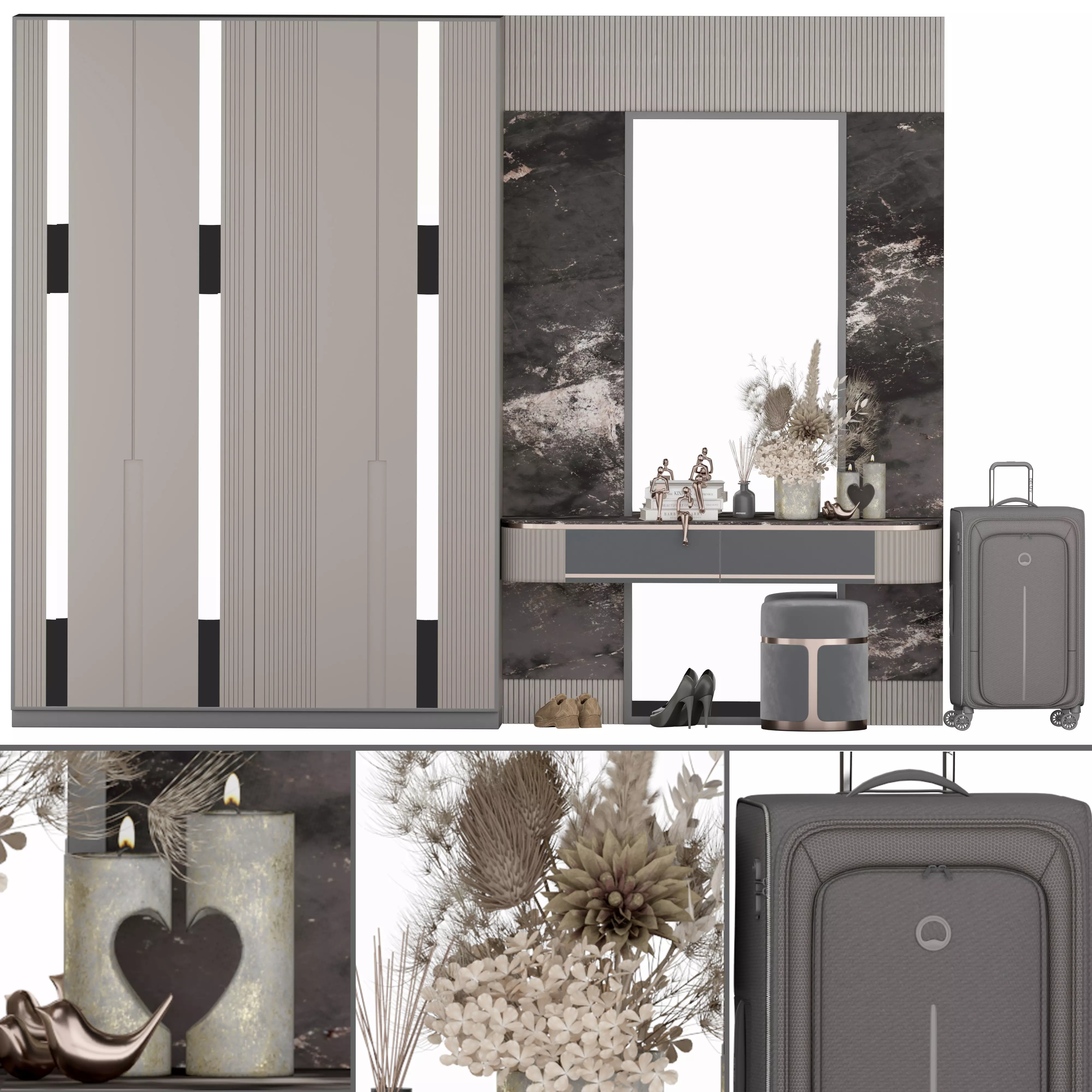 hallway set 14 3D model_0