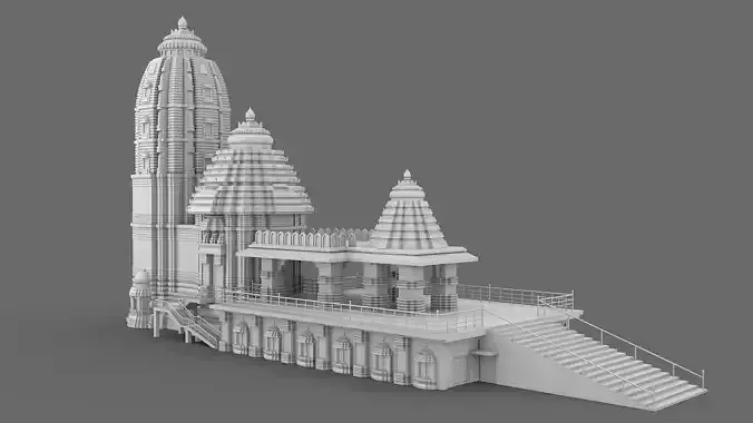 Jagannath Puri Temple 3D model