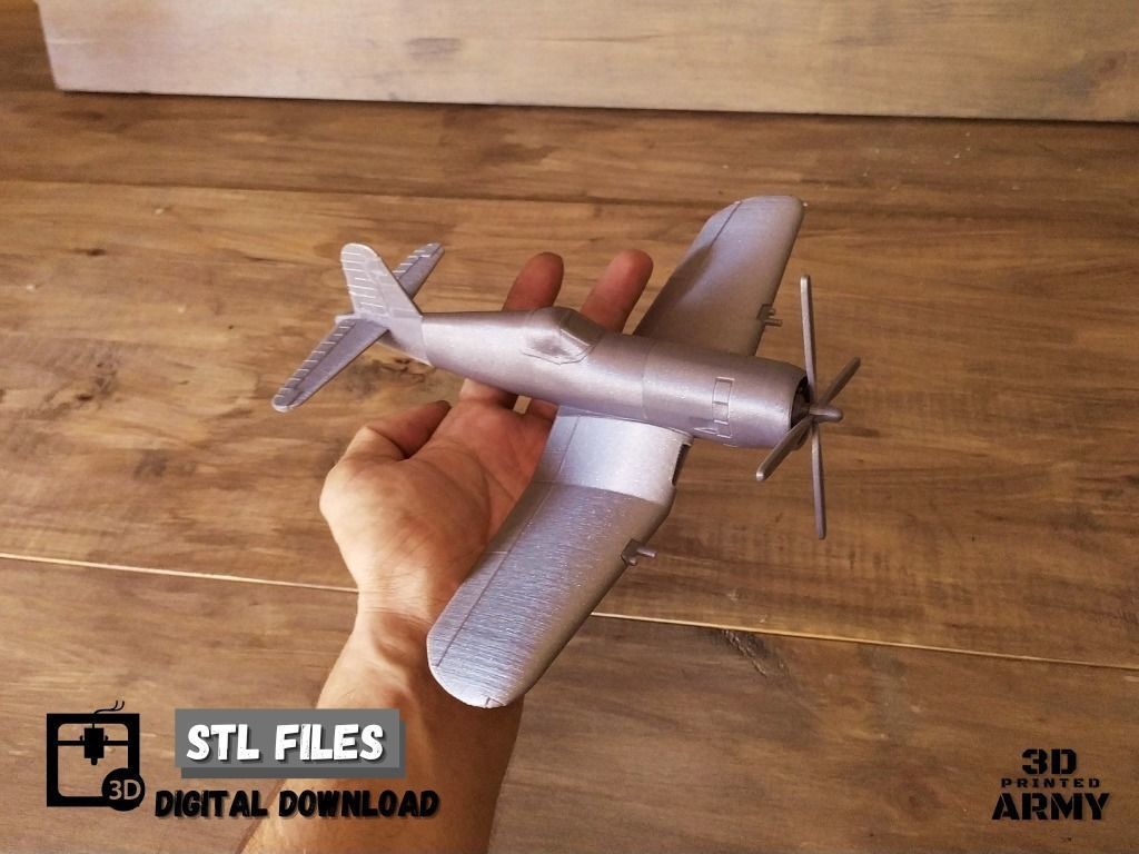 Vought Chance F4U-4B CORSAIR -3D print 3D model 3D printable | CGTrader