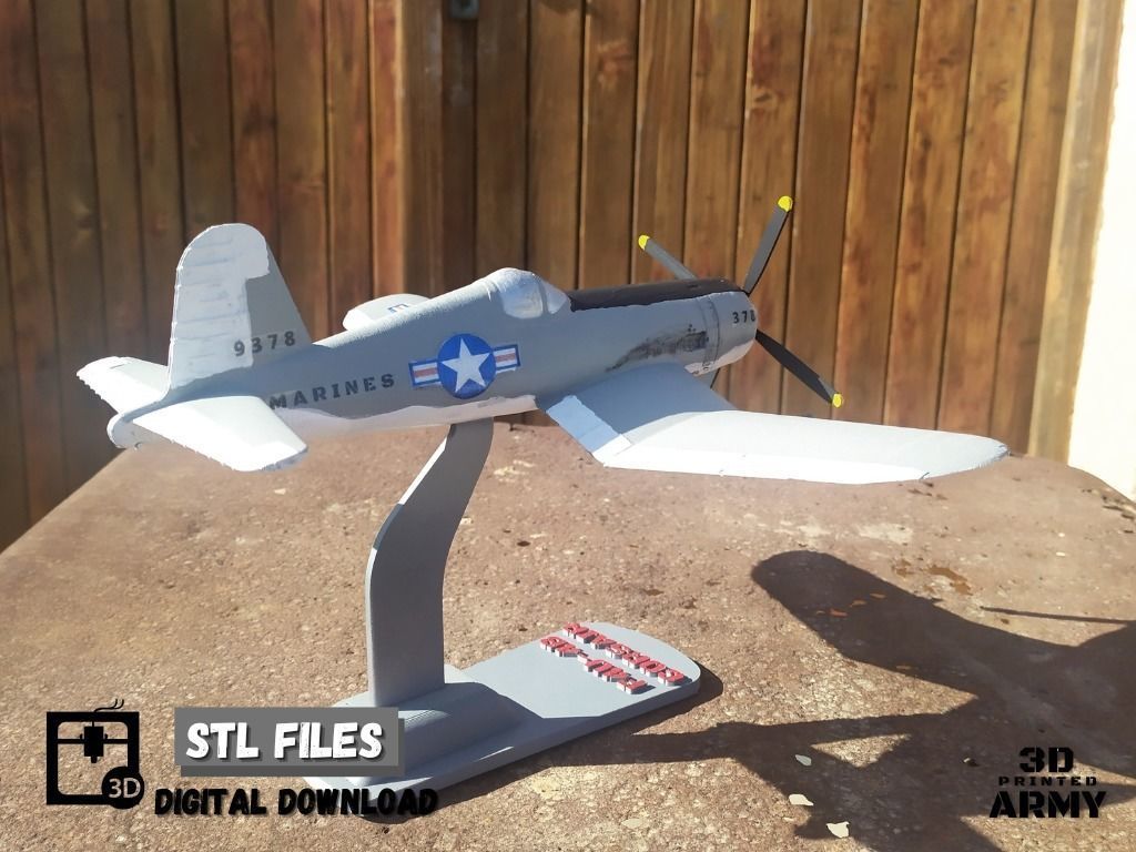 Vought Chance F4U-4B CORSAIR -3D print 3D model 3D printable | CGTrader