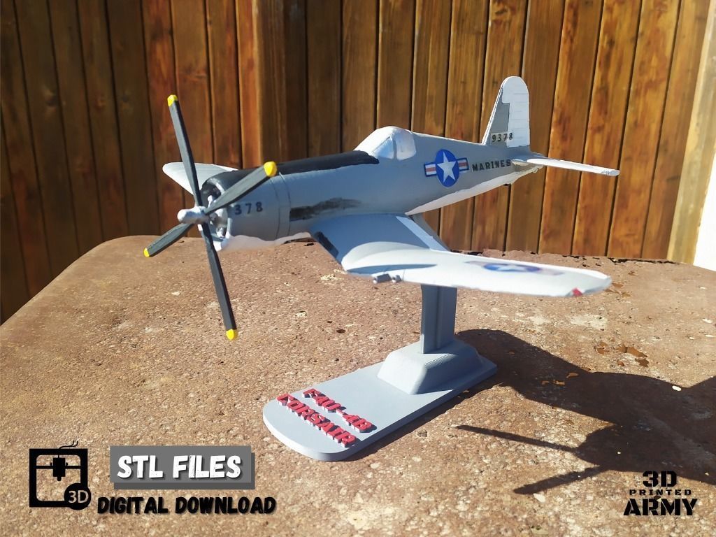 Vought Chance F4U-4B CORSAIR -3D print 3D model 3D printable | CGTrader