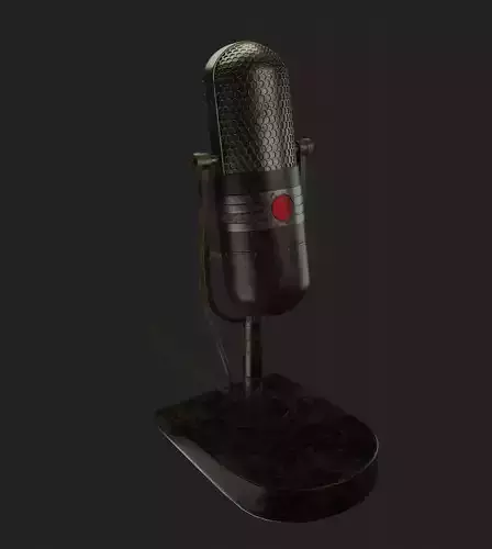 Old microphone 3D Model 