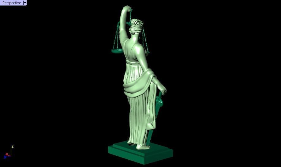 statue of justice 3D print model_35
