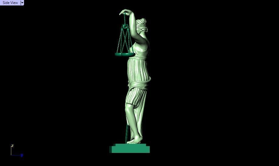 statue of justice 3D print model_37