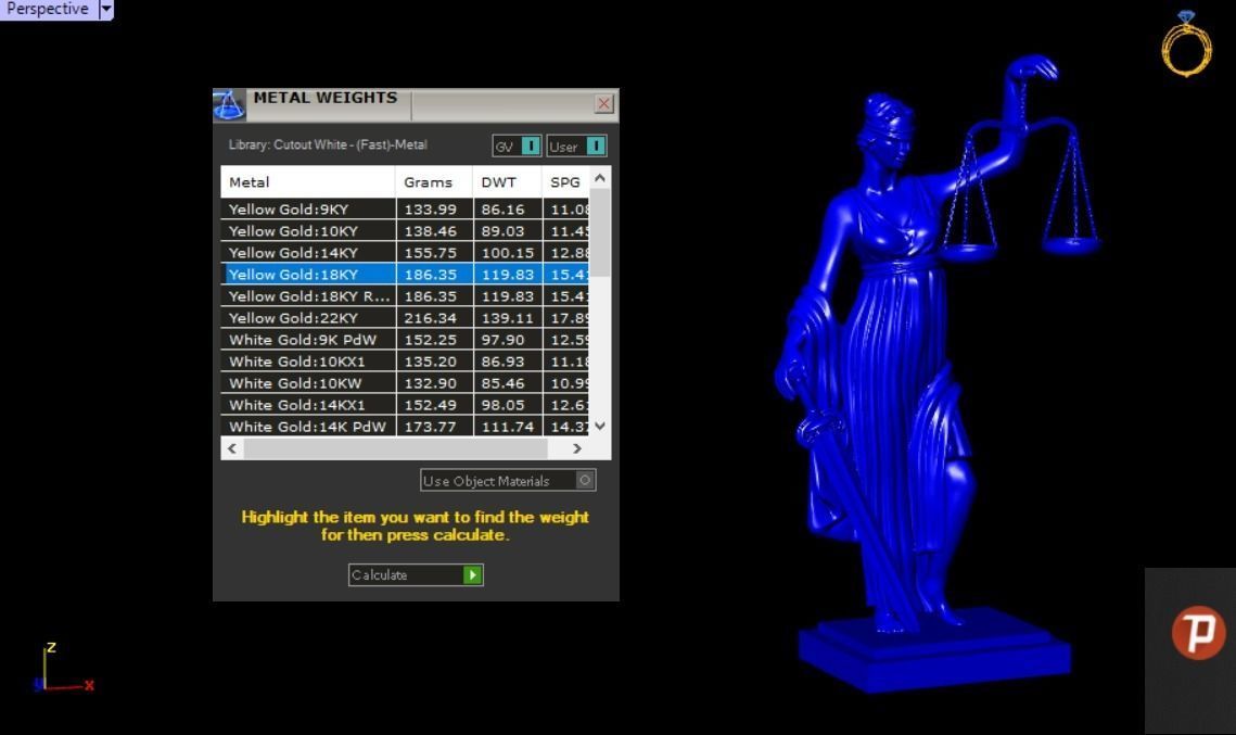 statue of justice 3D print model_7