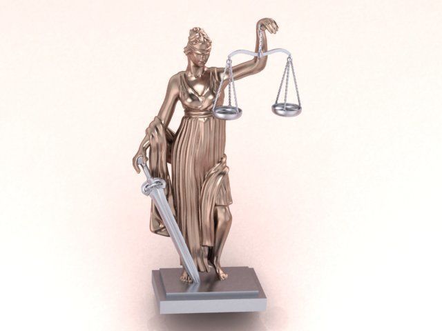statue of justice 3D print model_5