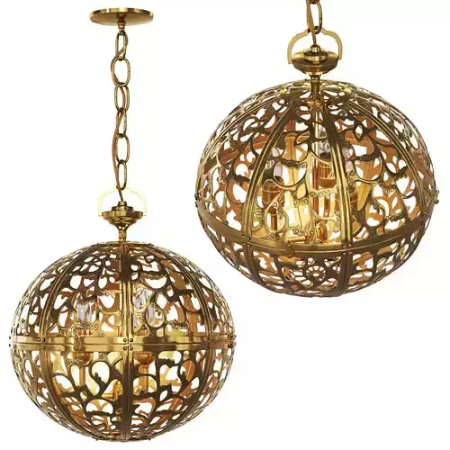 Japanese brass chandelier