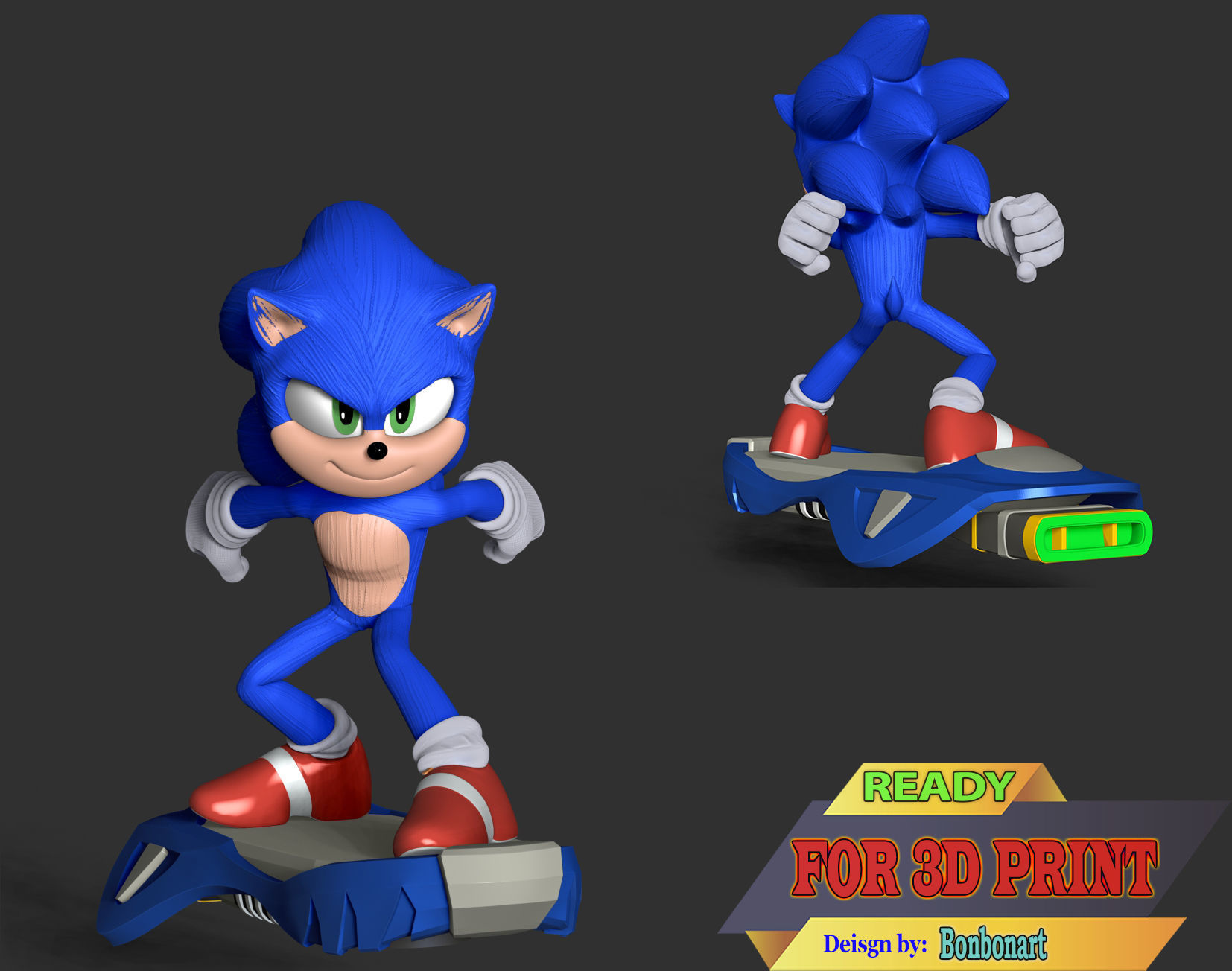 Sonic the Hedgehog 2 3D print model_5