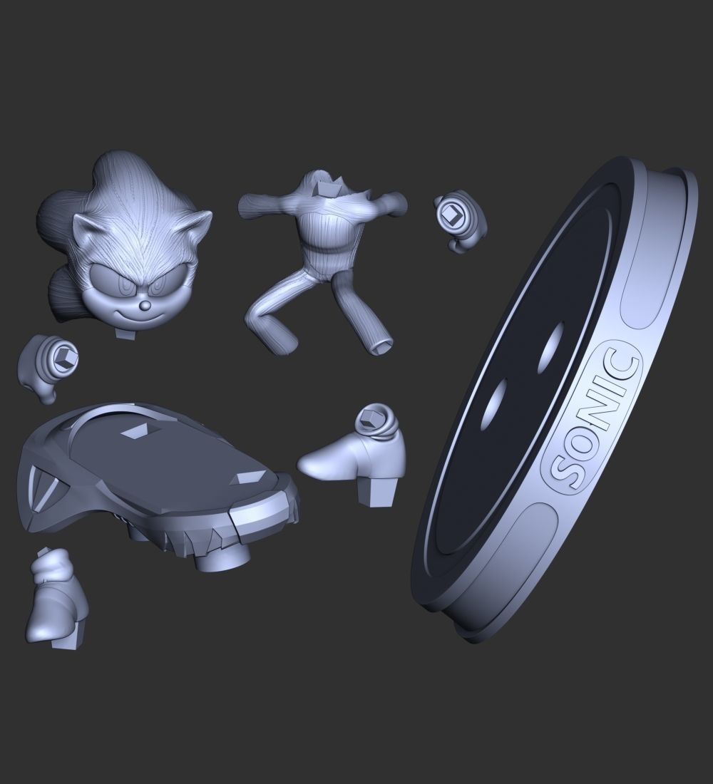 Sonic the Hedgehog 2 3D print model_17