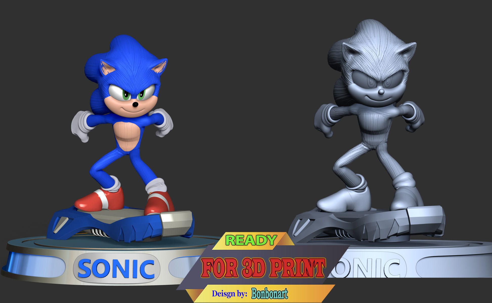 Sonic the Hedgehog 2 3D print model_4