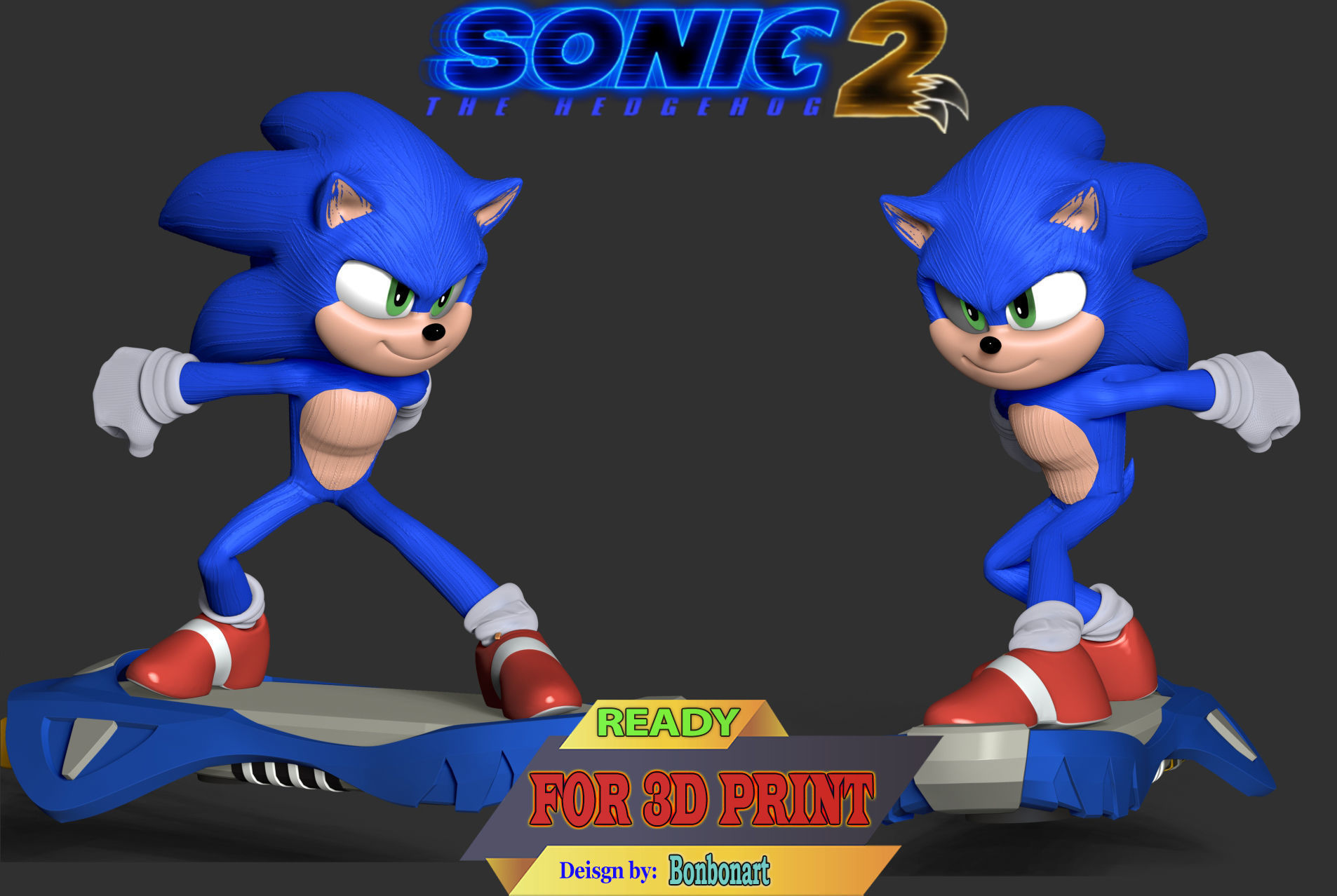 Sonic the Hedgehog 2 3D print model_3