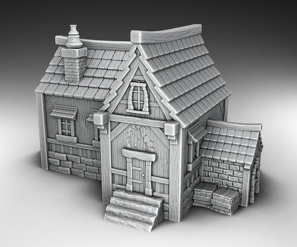 Stylized Middle Ages Set Part 4 3D print model