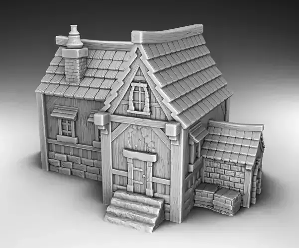 Stylized Middle Ages Set Part 4 3D print model