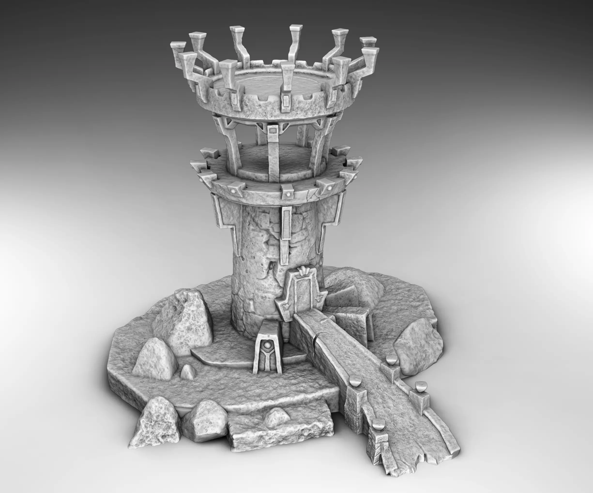 Stylized Middle Ages Set Part 5 3D print model_0