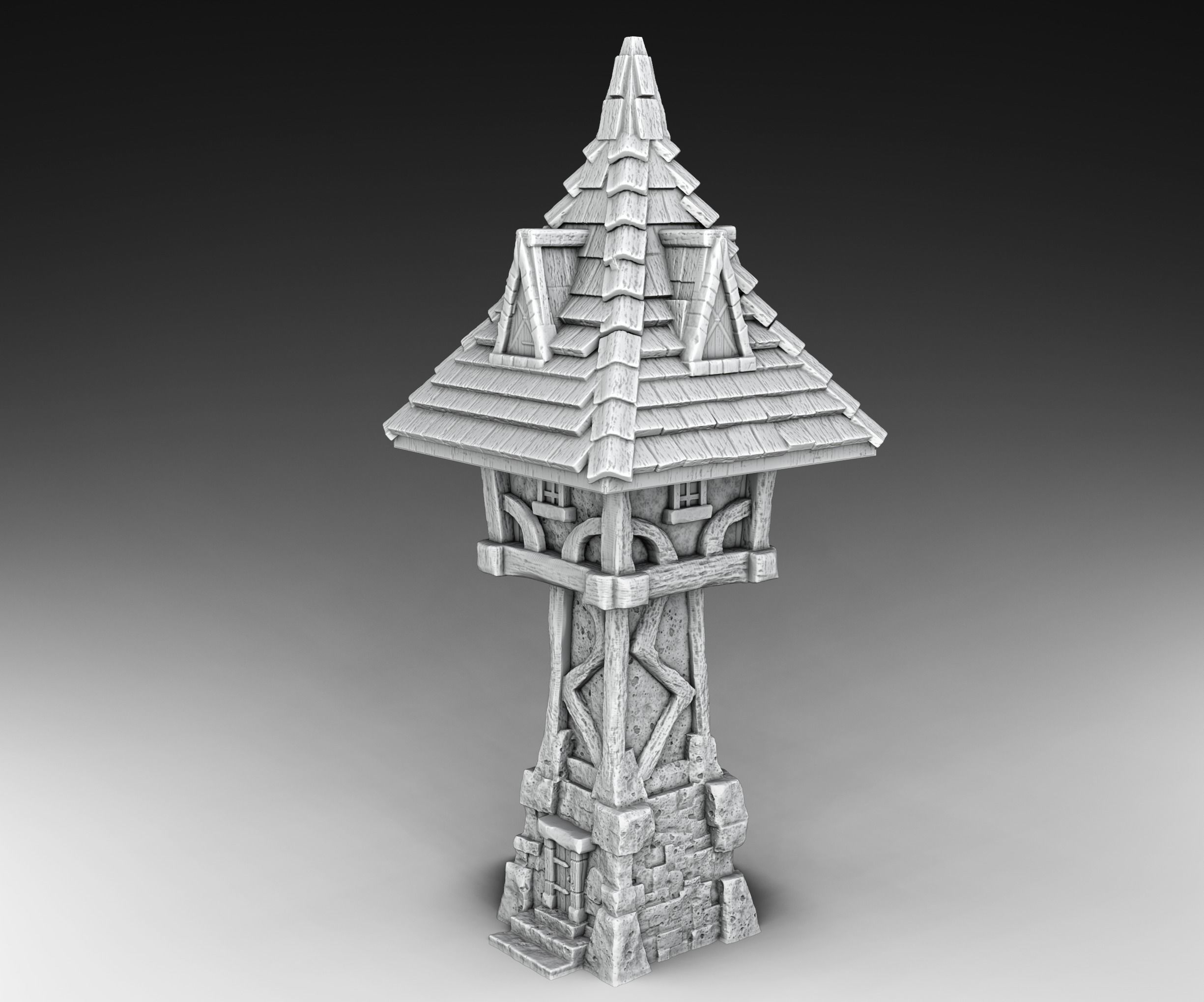 Stylized Middle Ages Set Part 5 3D print model_3