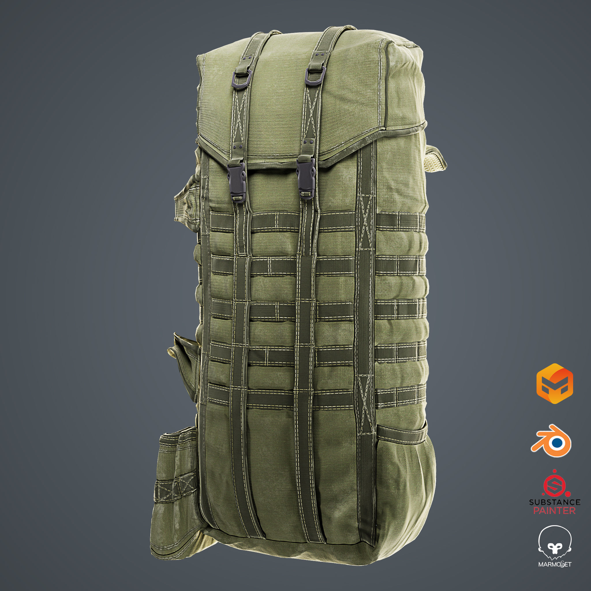 Military Tactical Props Vol 01 Low-poly 3D model_4