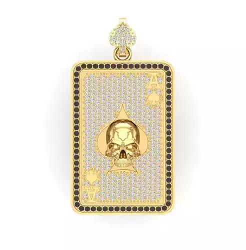 Ace Skull Pendant