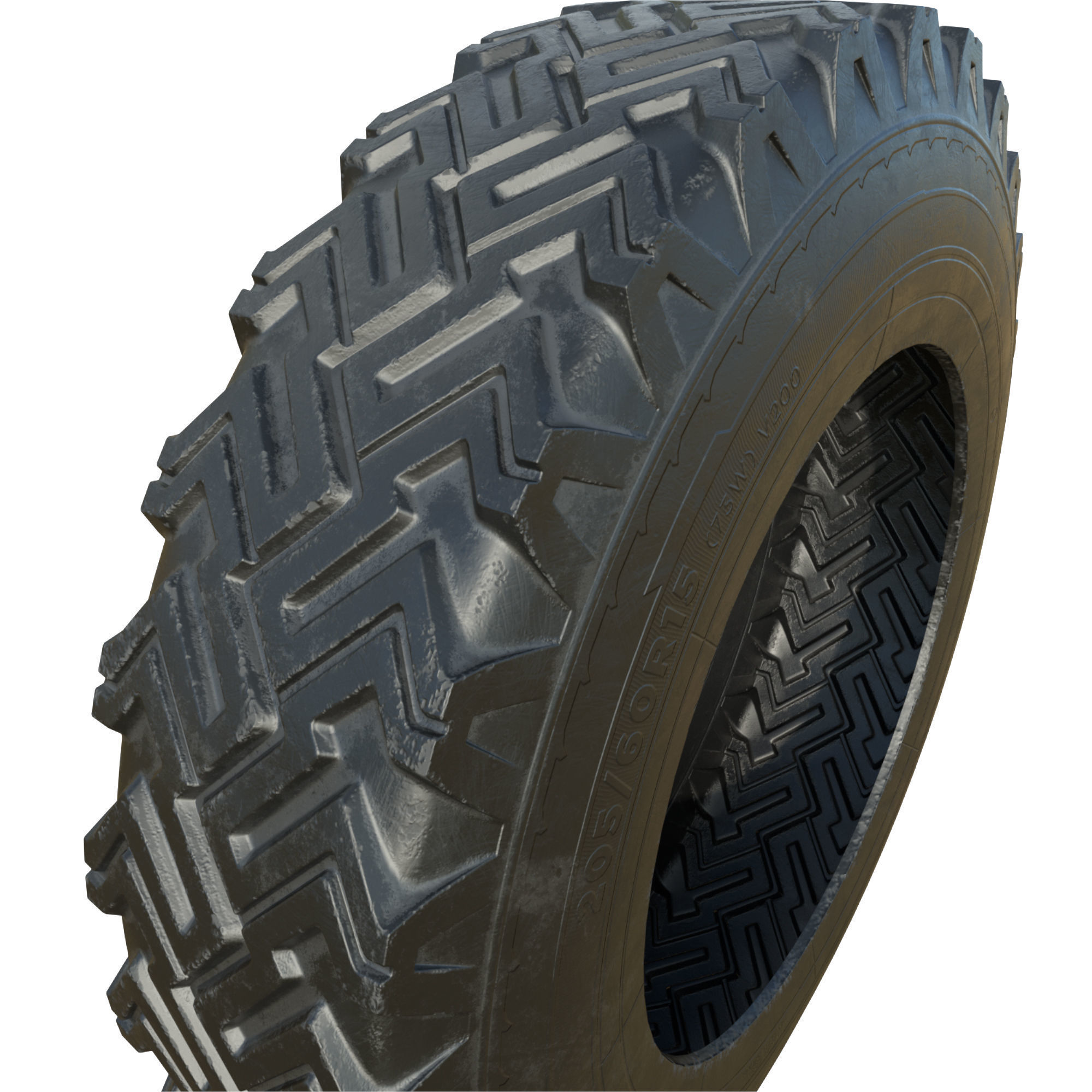 Car Tire 3D model_7