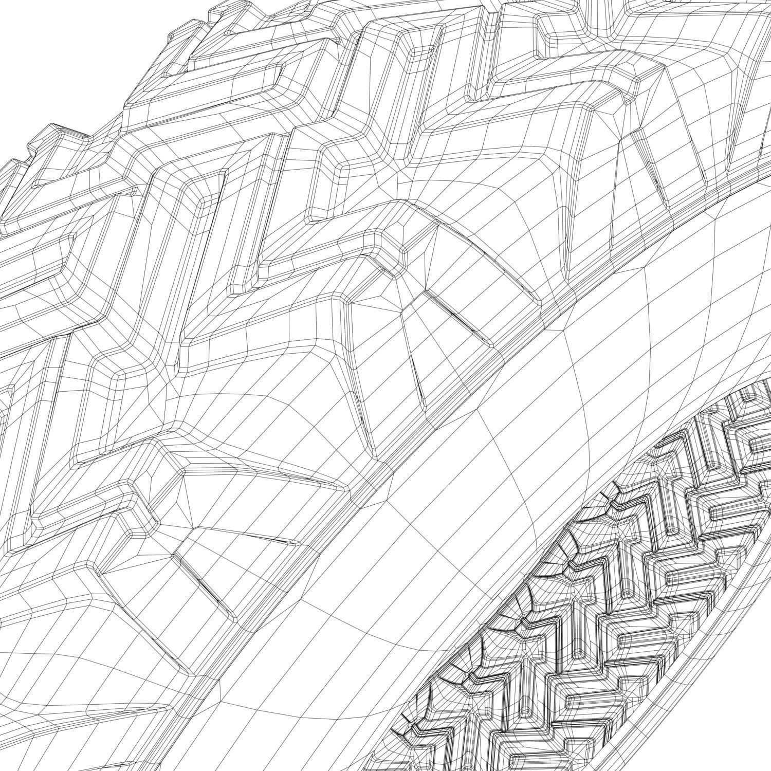 Car Tire 3D model_14