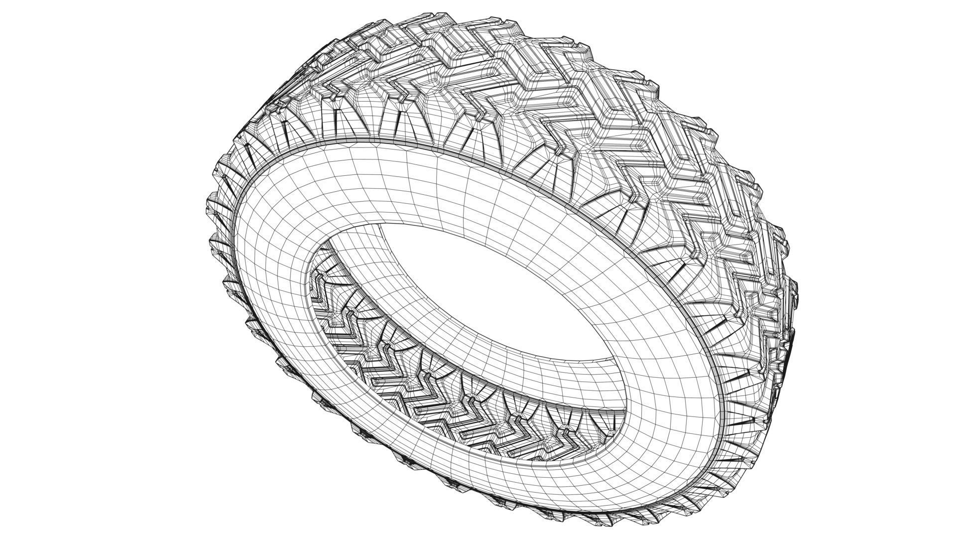 Car Tire 3D model_11