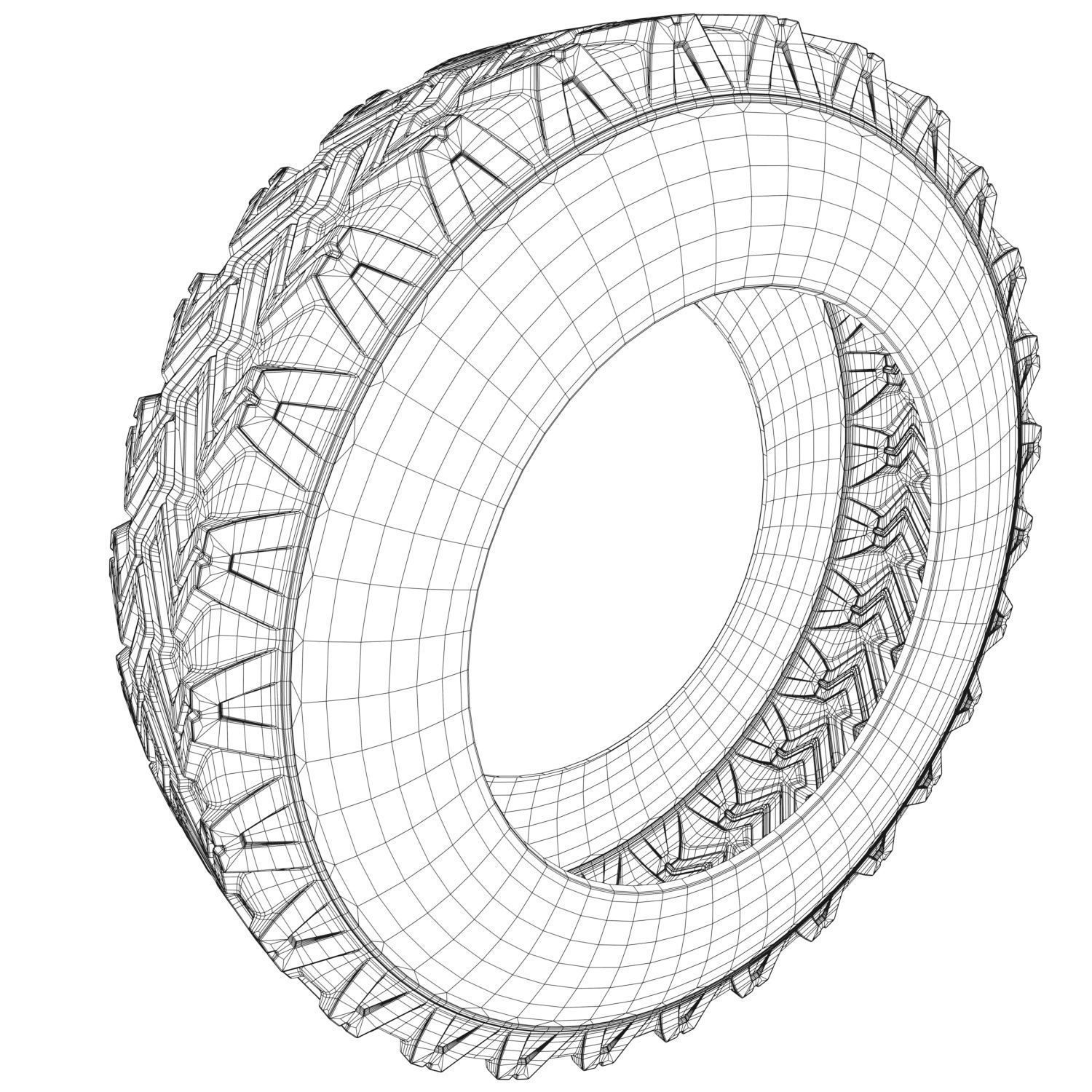 Car Tire 3D model_19