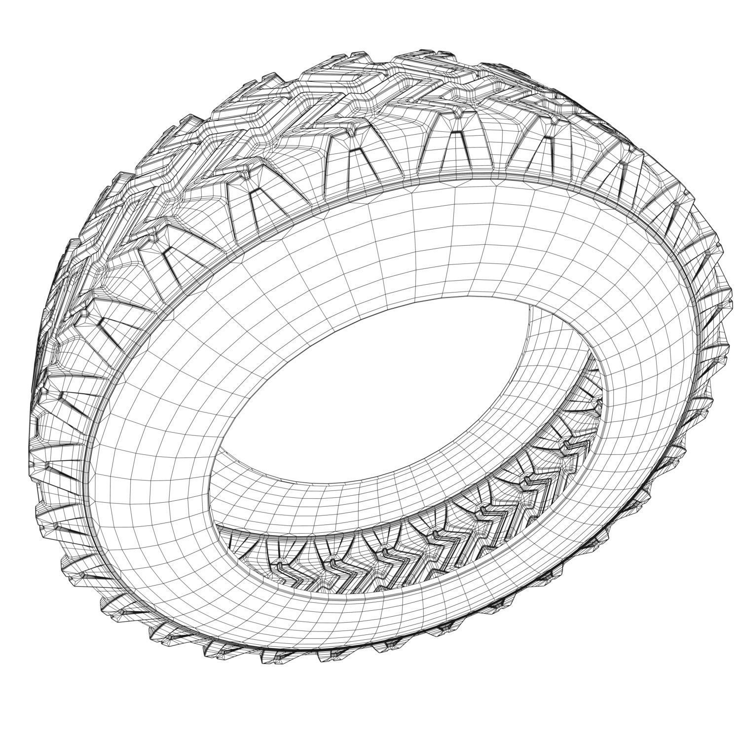 Car Tire 3D model_12