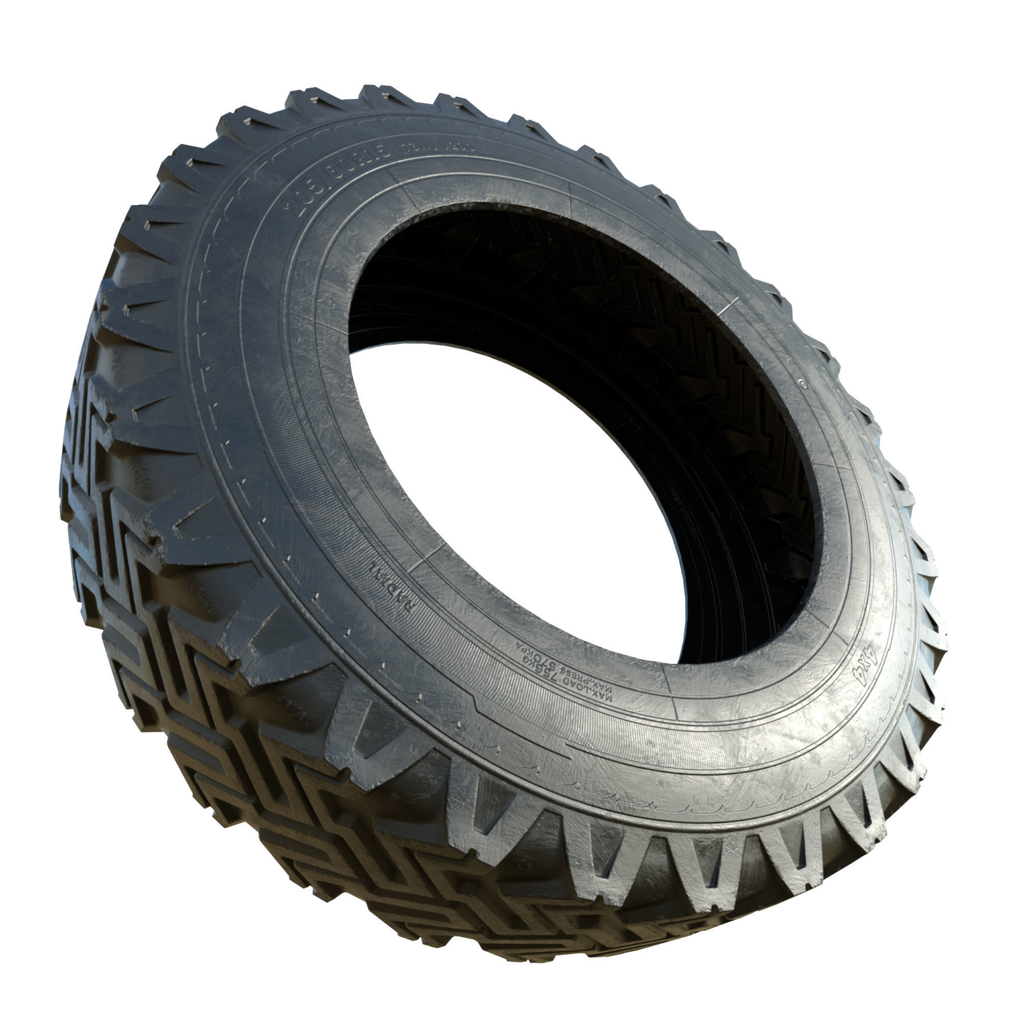 Car Tire 3D model_1
