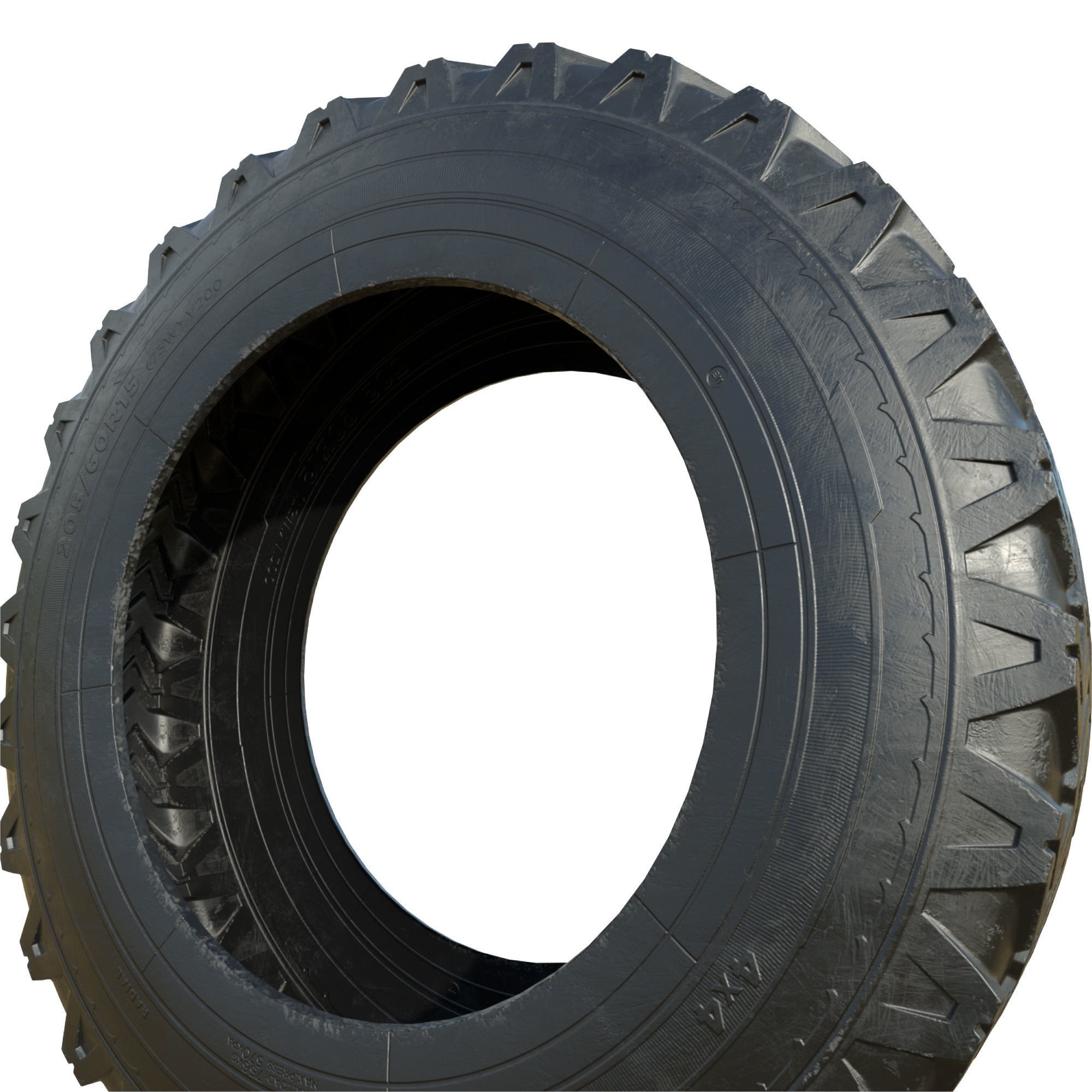 Car Tire 3D model_8