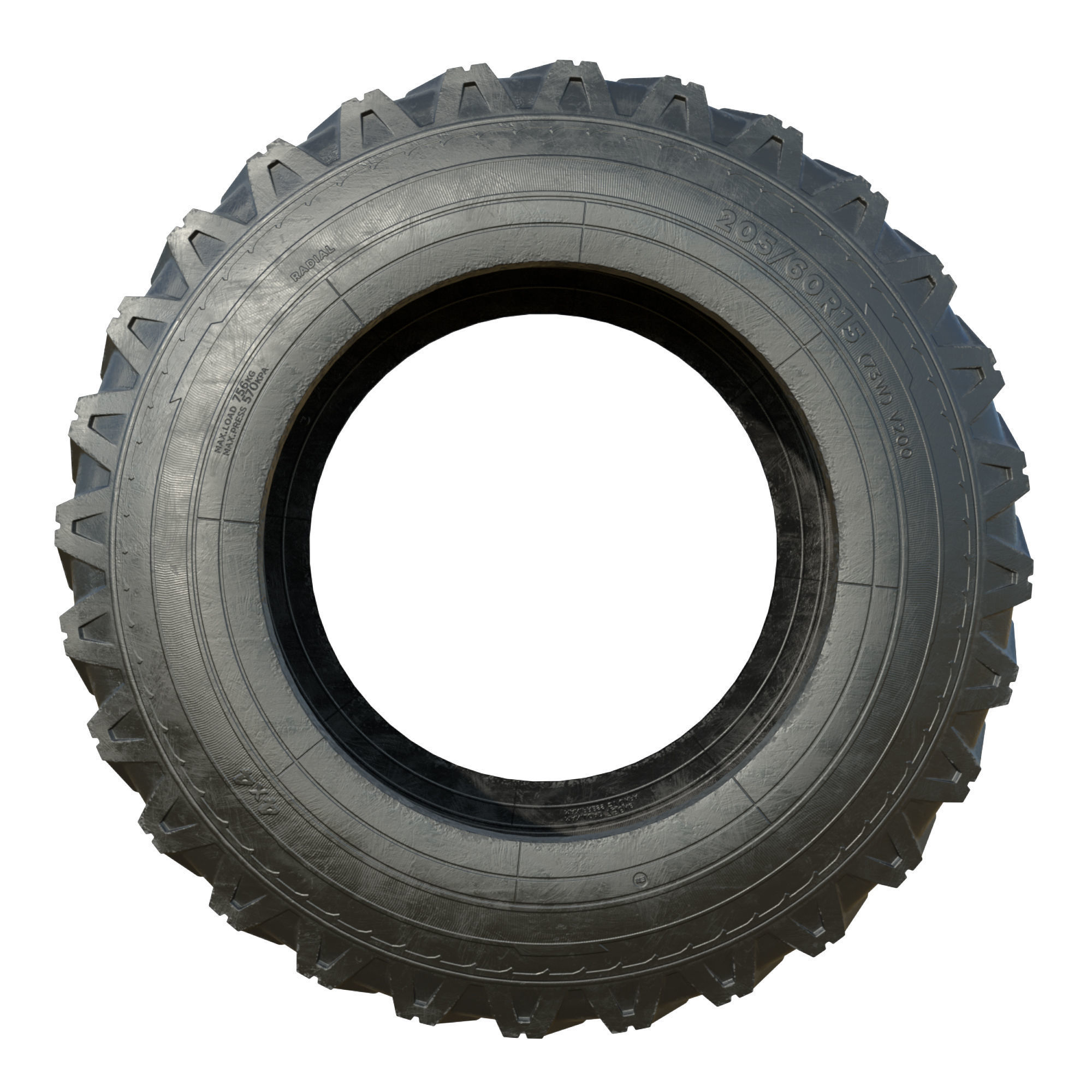 Car Tire 3D model_5