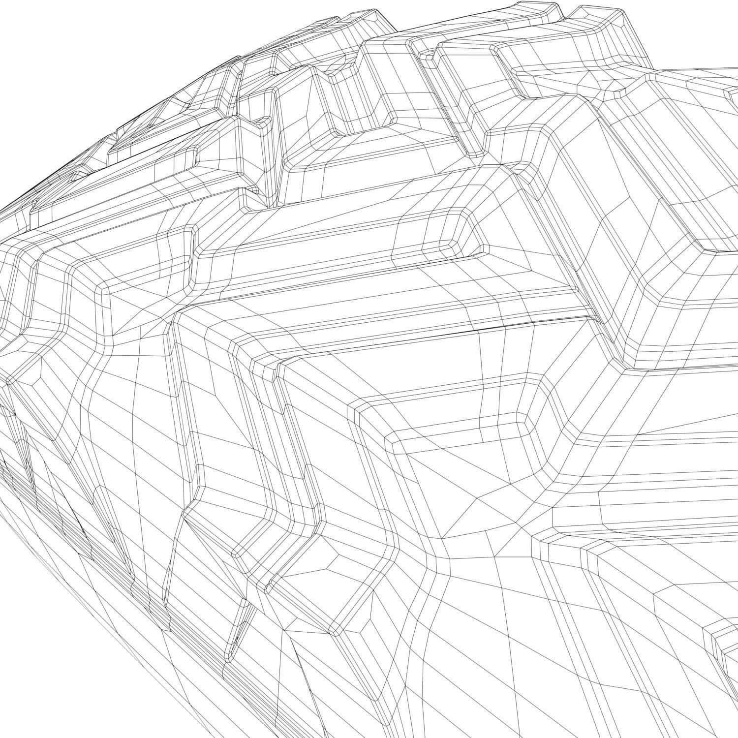 Car Tire 3D model_16