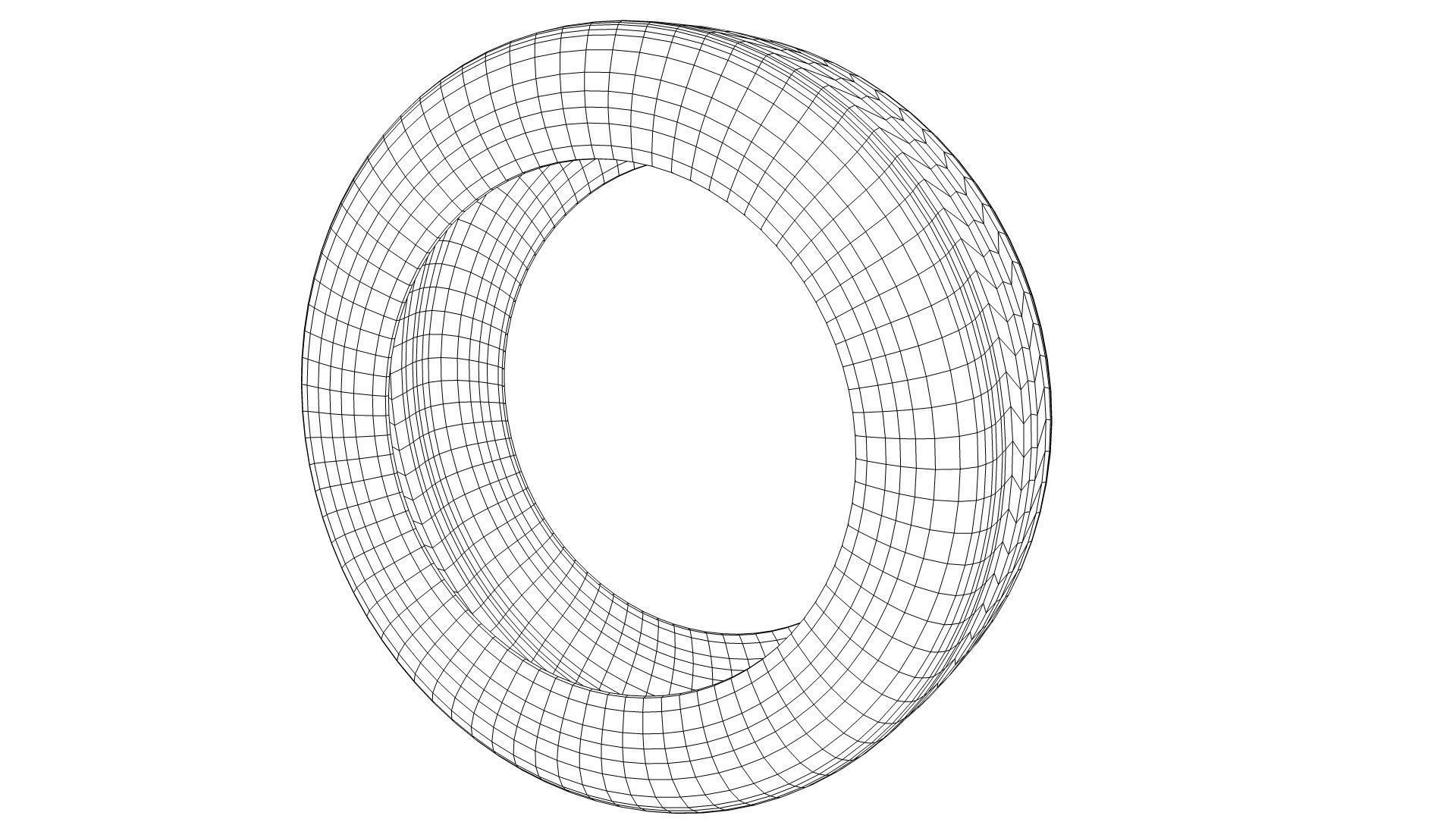 Low Poly Tire Low-poly 3D model_16