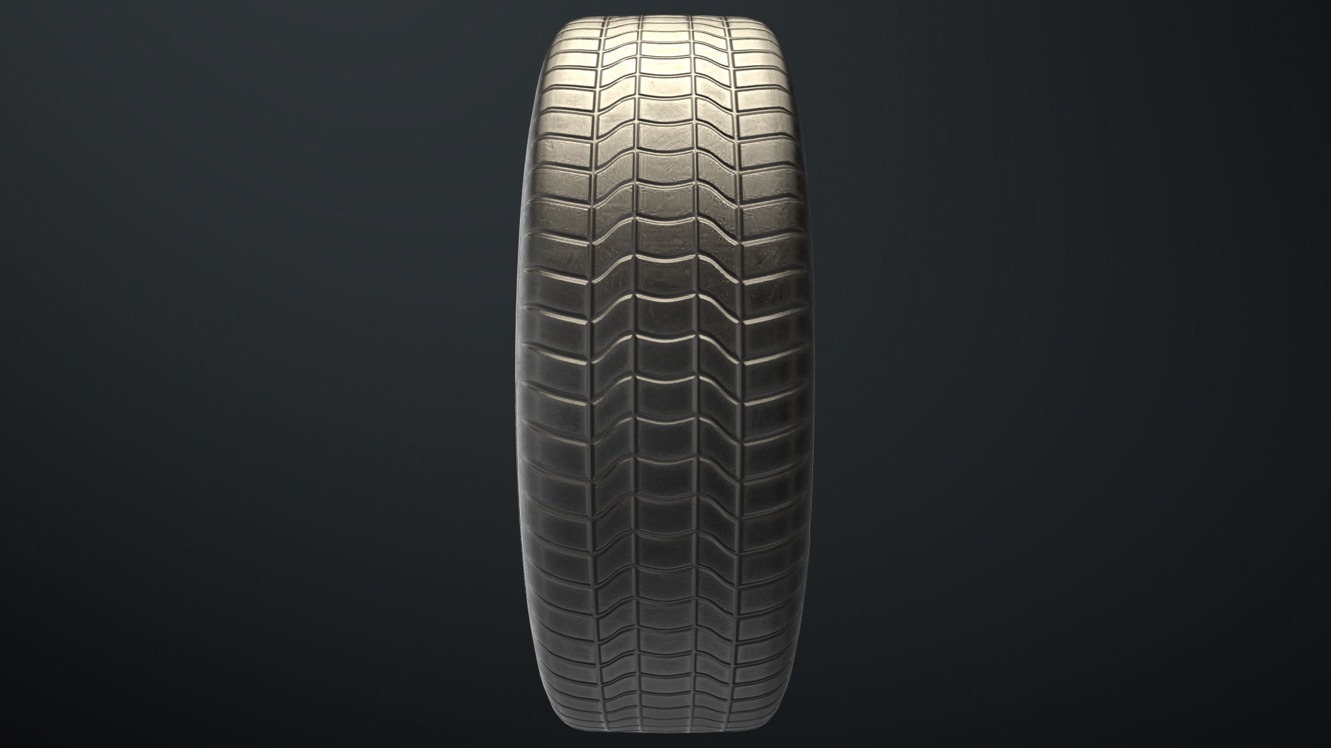 Low Poly Tire Low-poly 3D model_10