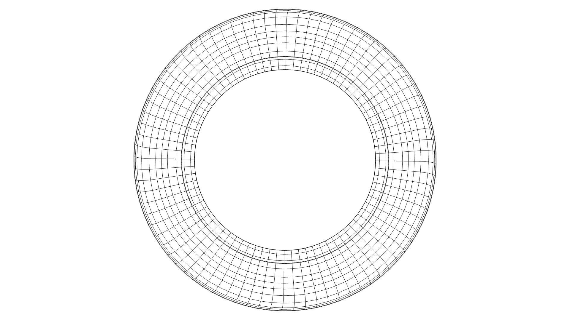 Low Poly Tire Low-poly 3D model_15