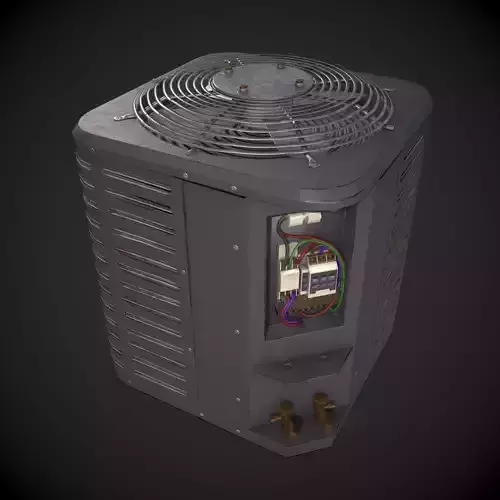 Air Conditioning Condenser Unit Low-poly 3D model