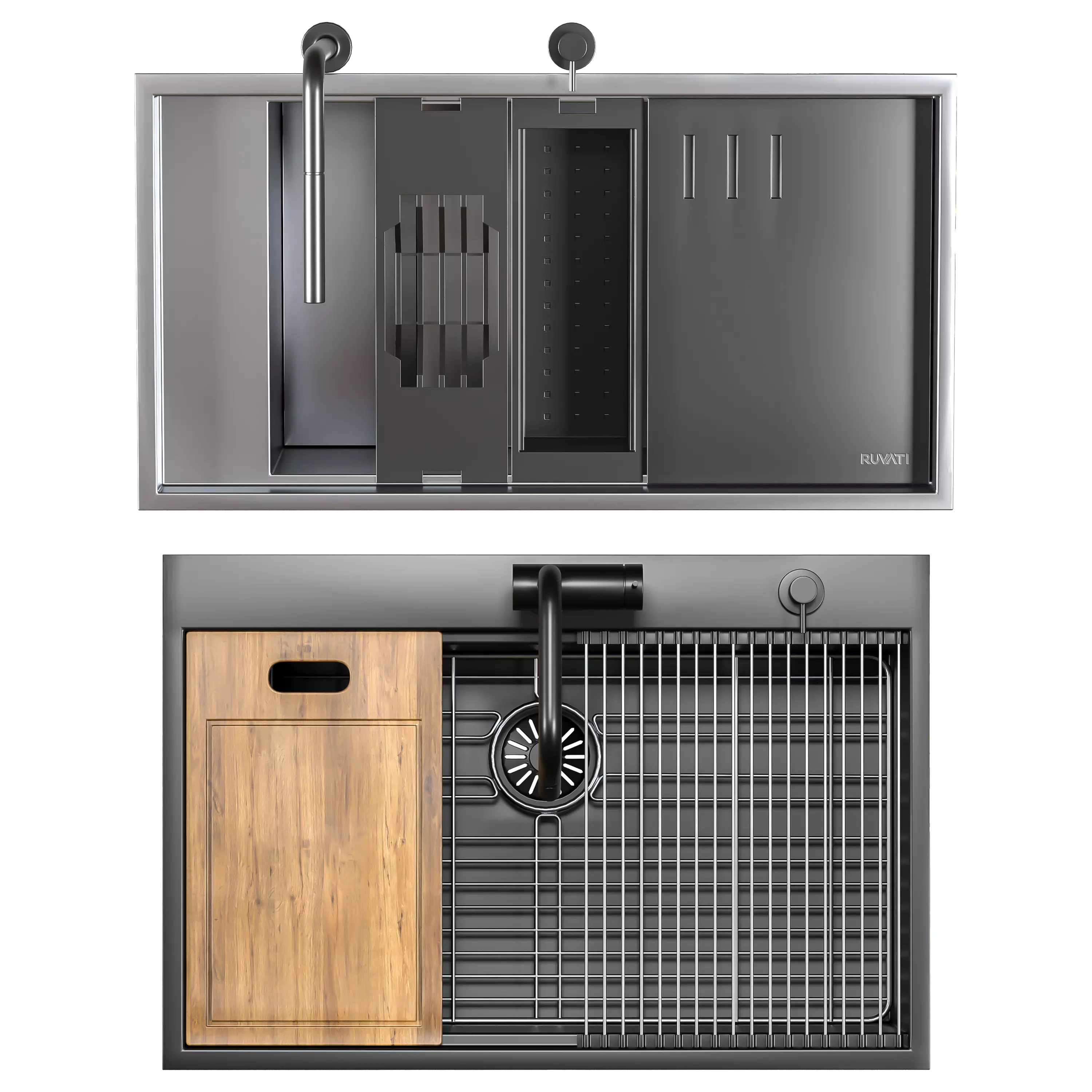 Ruvati sink set2 3D model_5