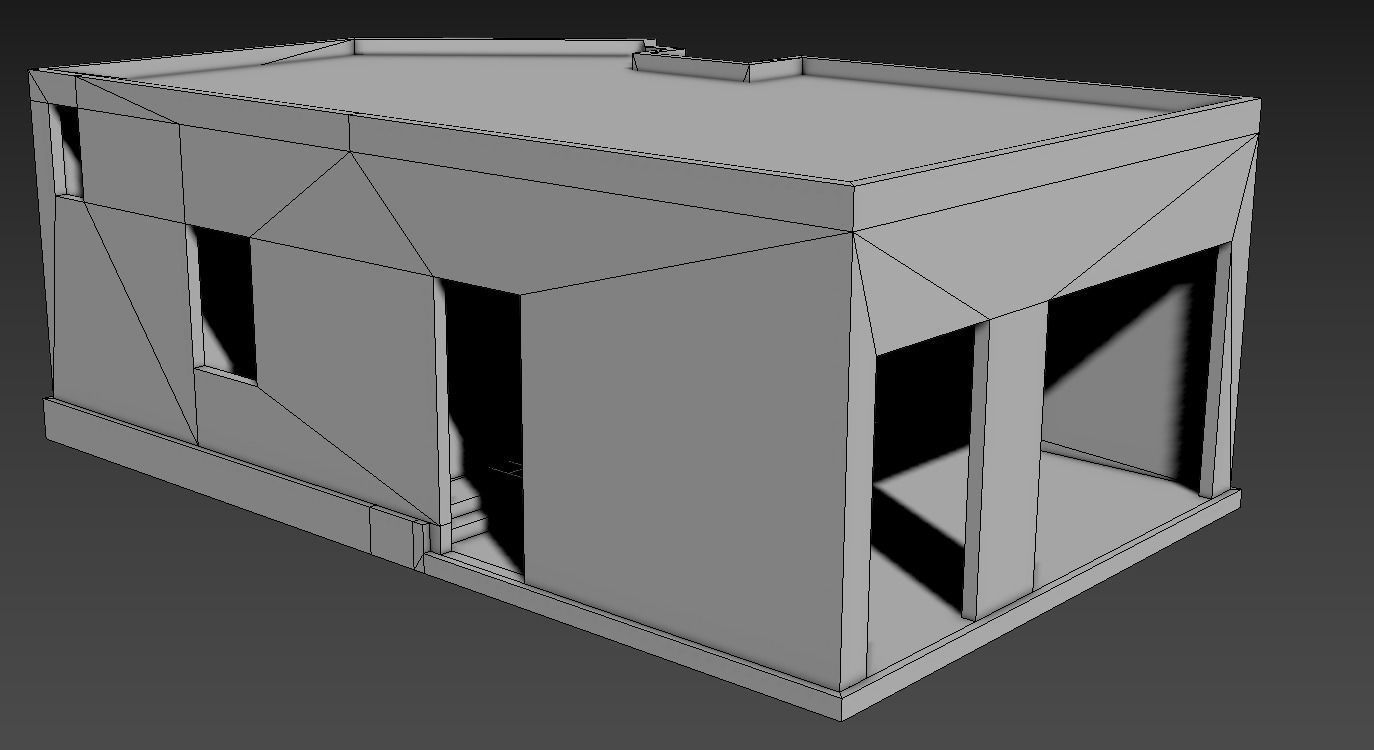 Game Building With PBR texture and Low-poly 3D model_8