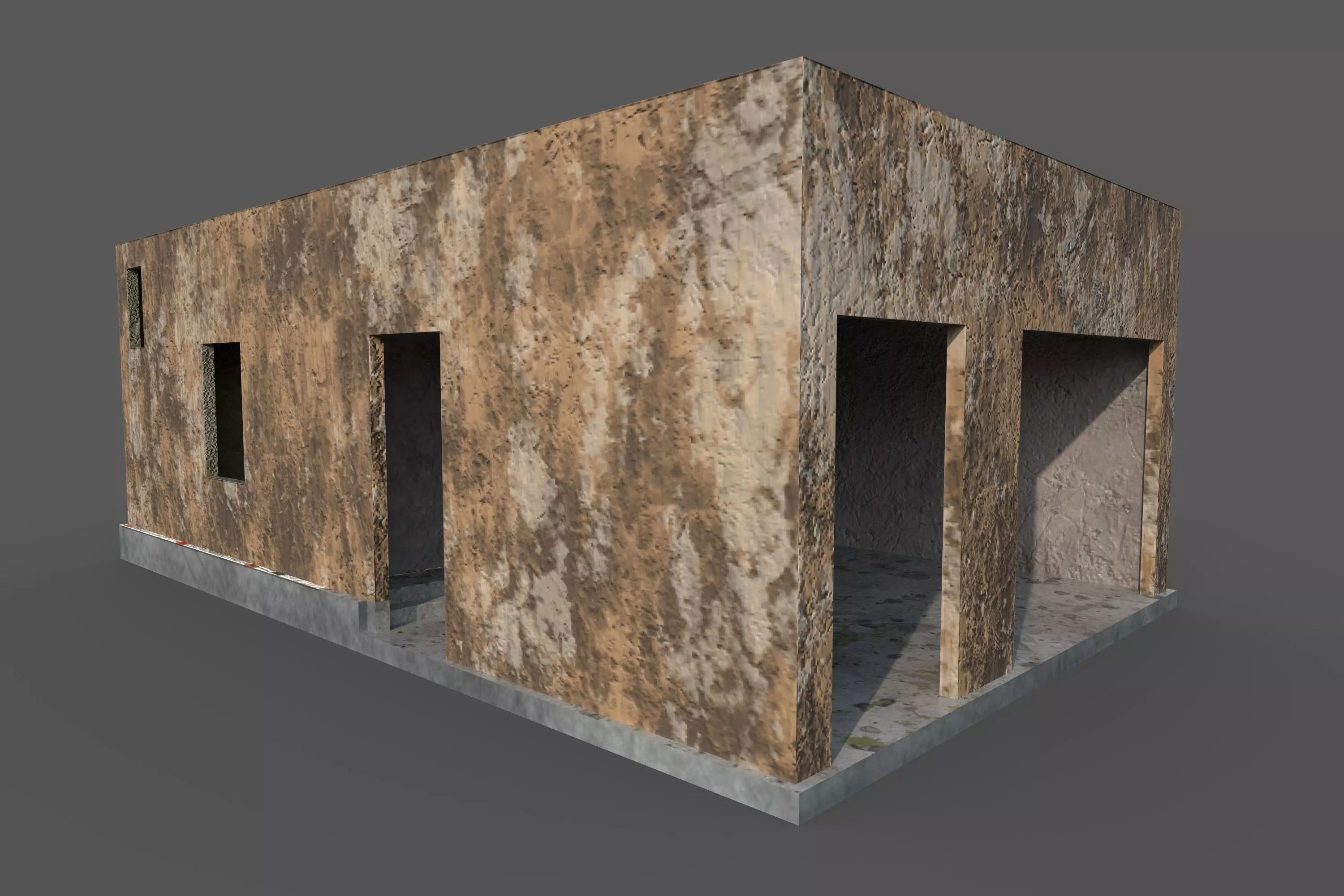Game Building With PBR texture and Low-poly 3D model_0