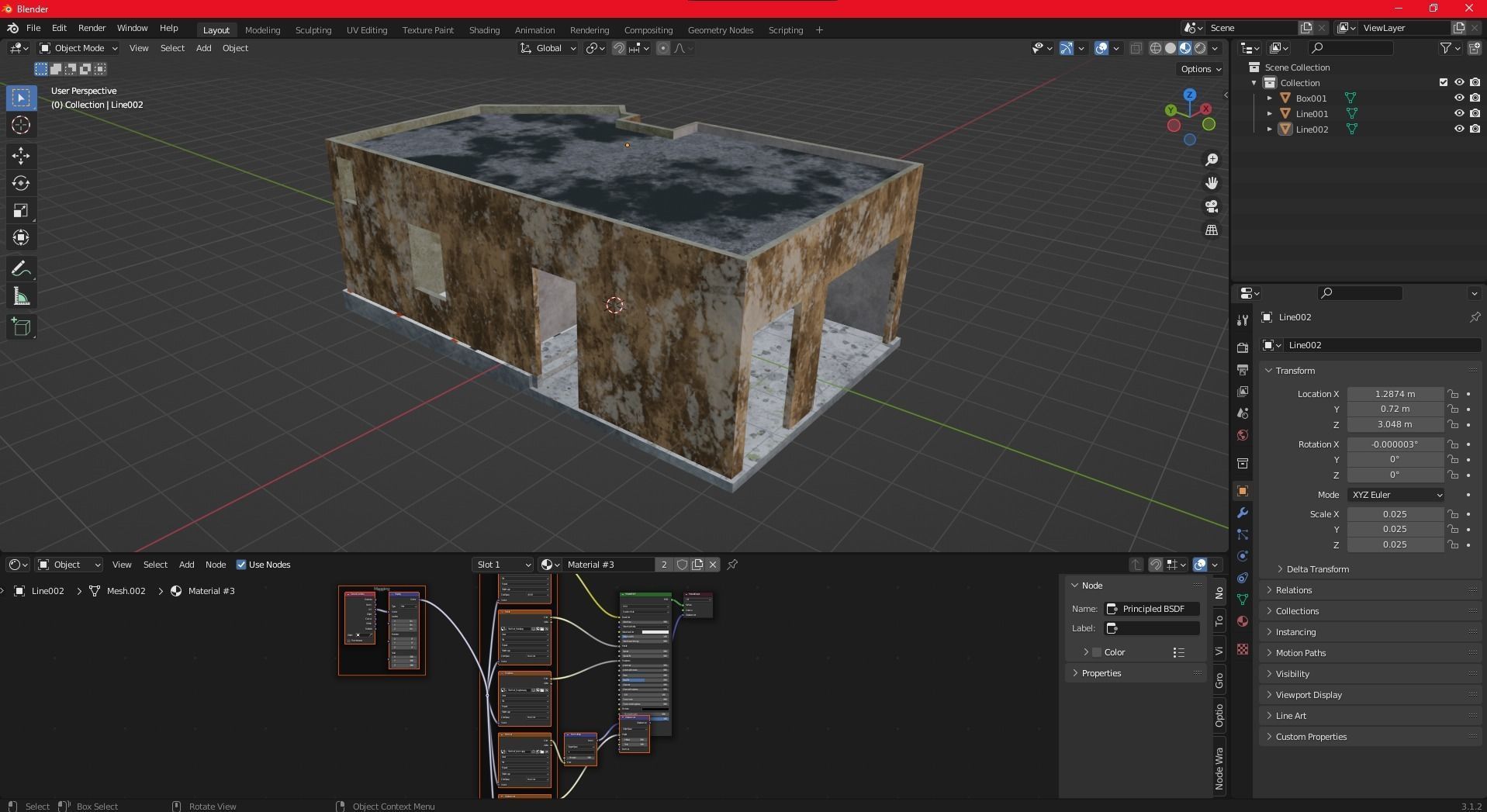 Game Building With PBR texture and Low-poly 3D model_14