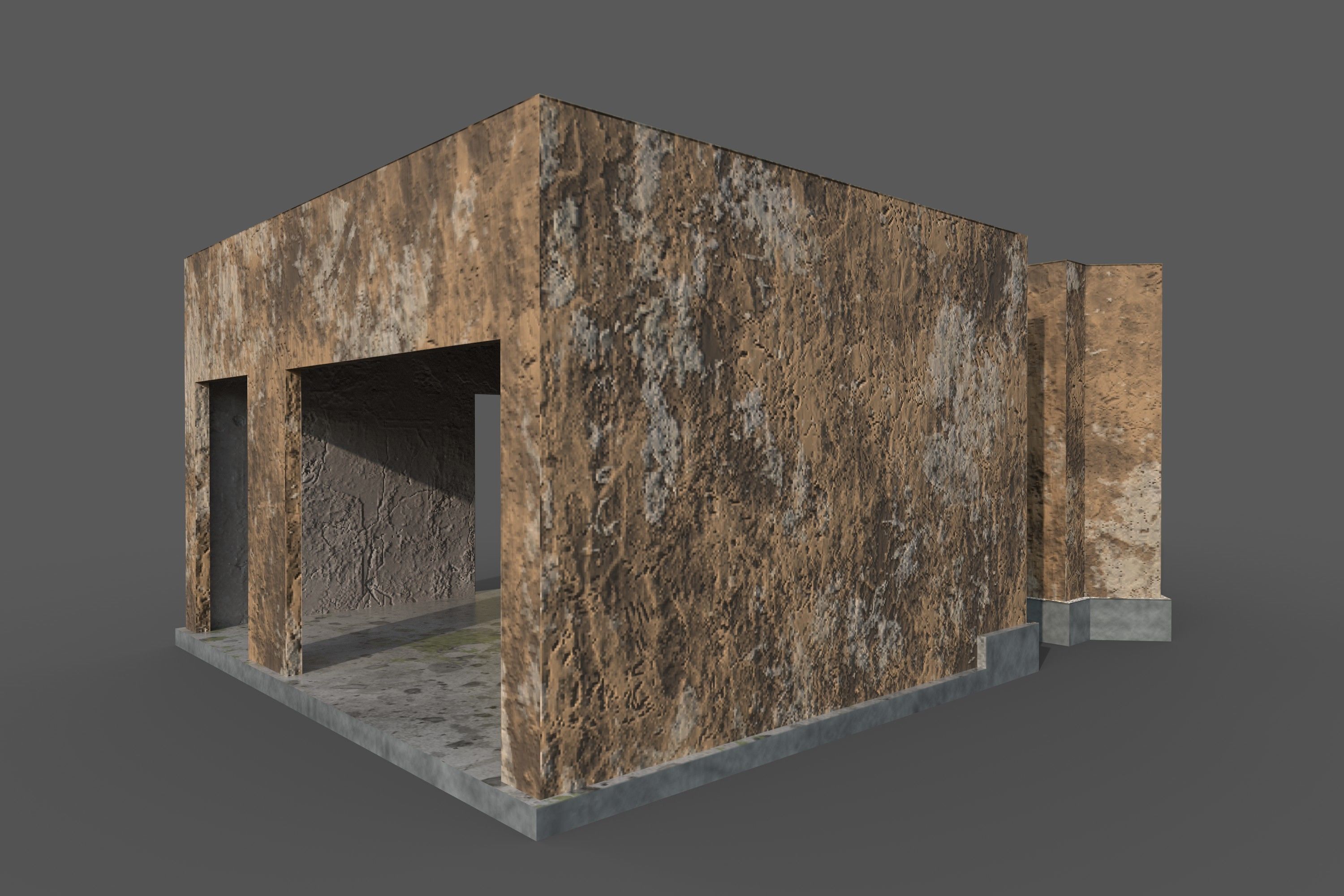 Game Building With PBR texture and Low-poly 3D model_1