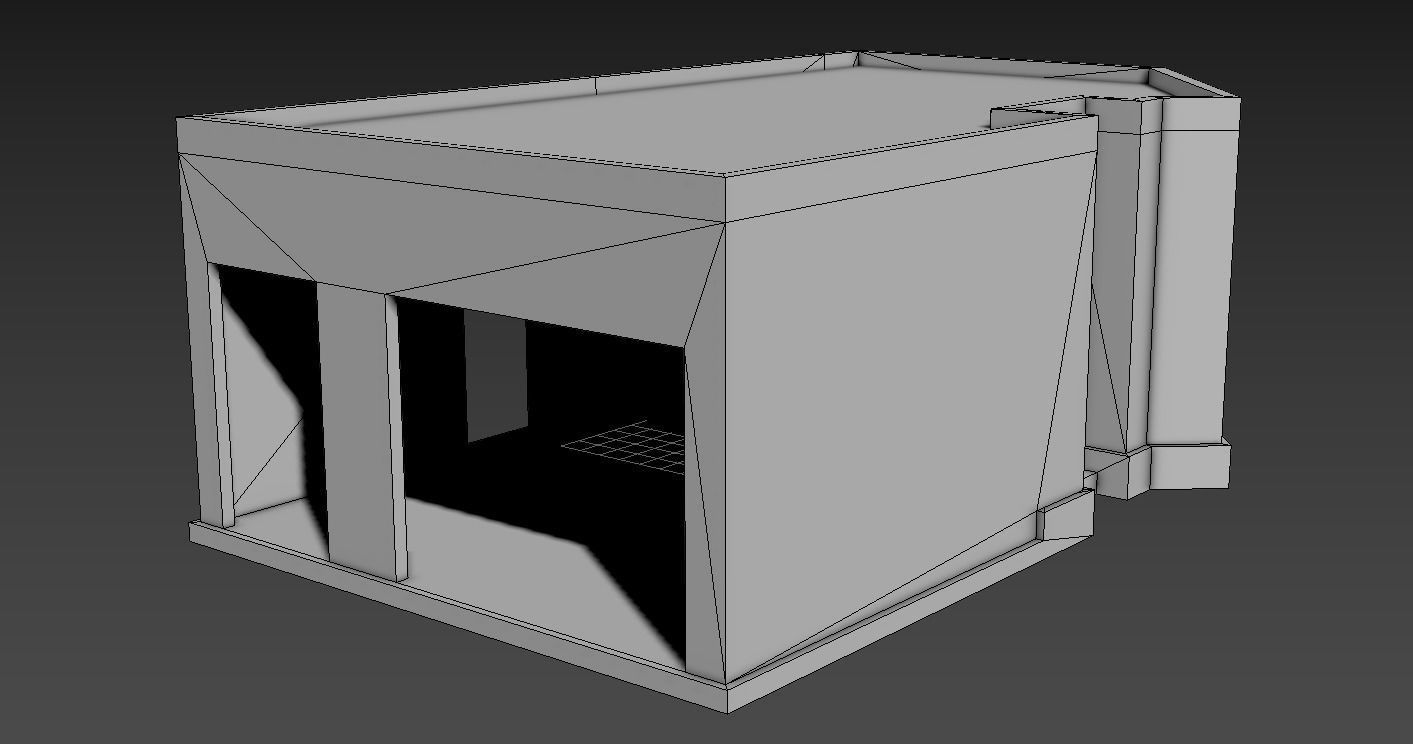 Game Building With PBR texture and Low-poly 3D model_10