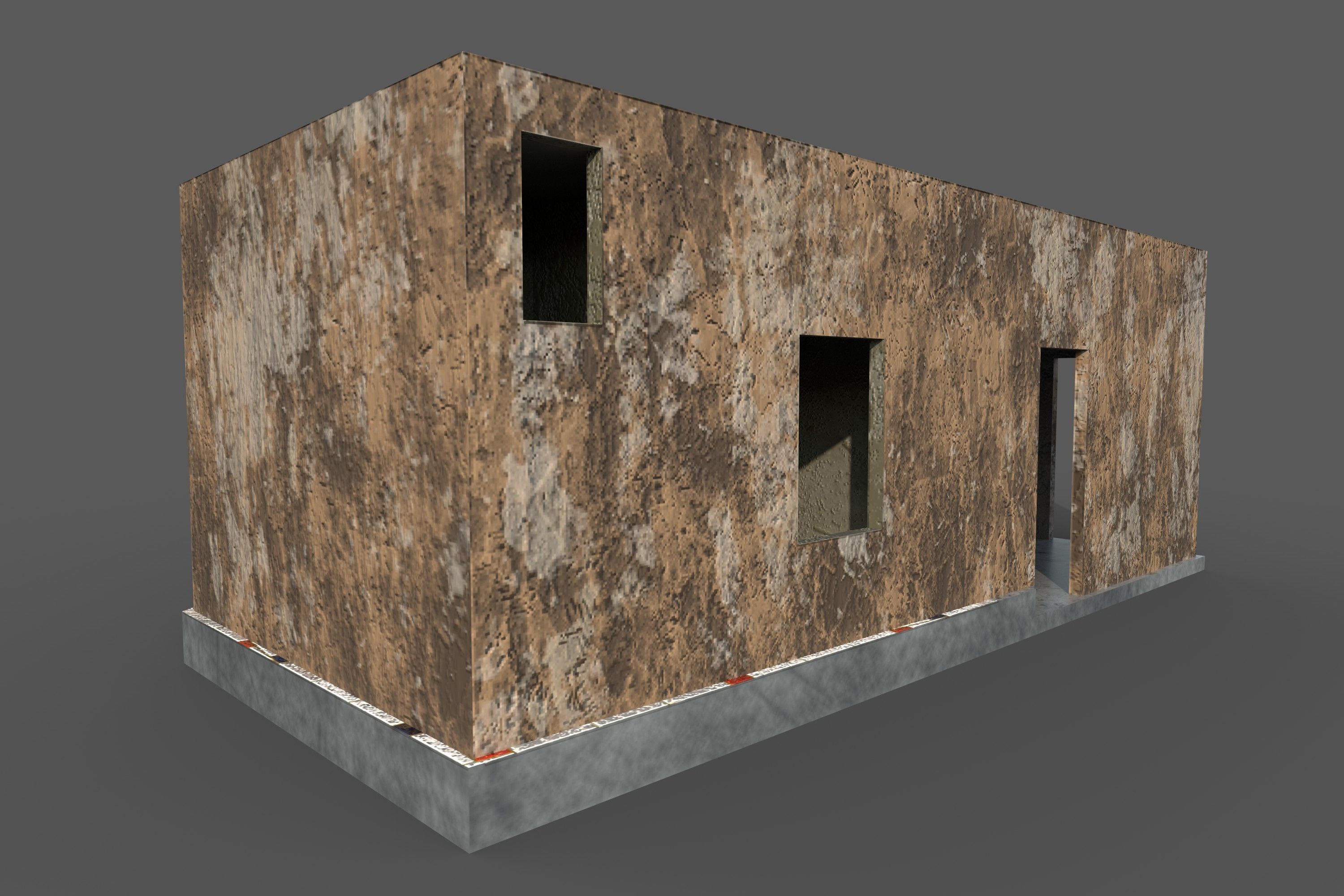 Game Building With PBR texture and Low-poly 3D model_6