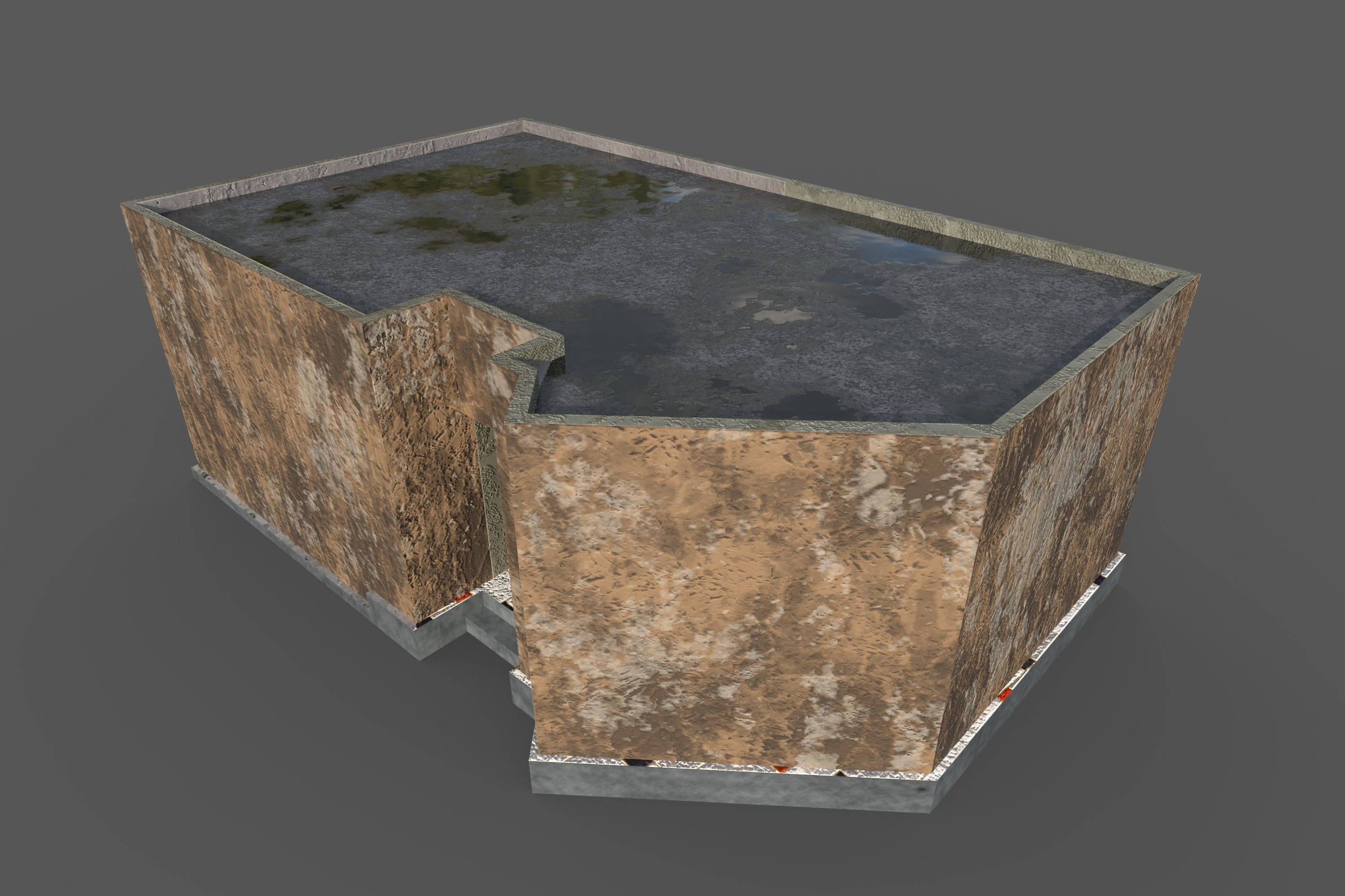 Game Building With PBR texture and Low-poly 3D model_5