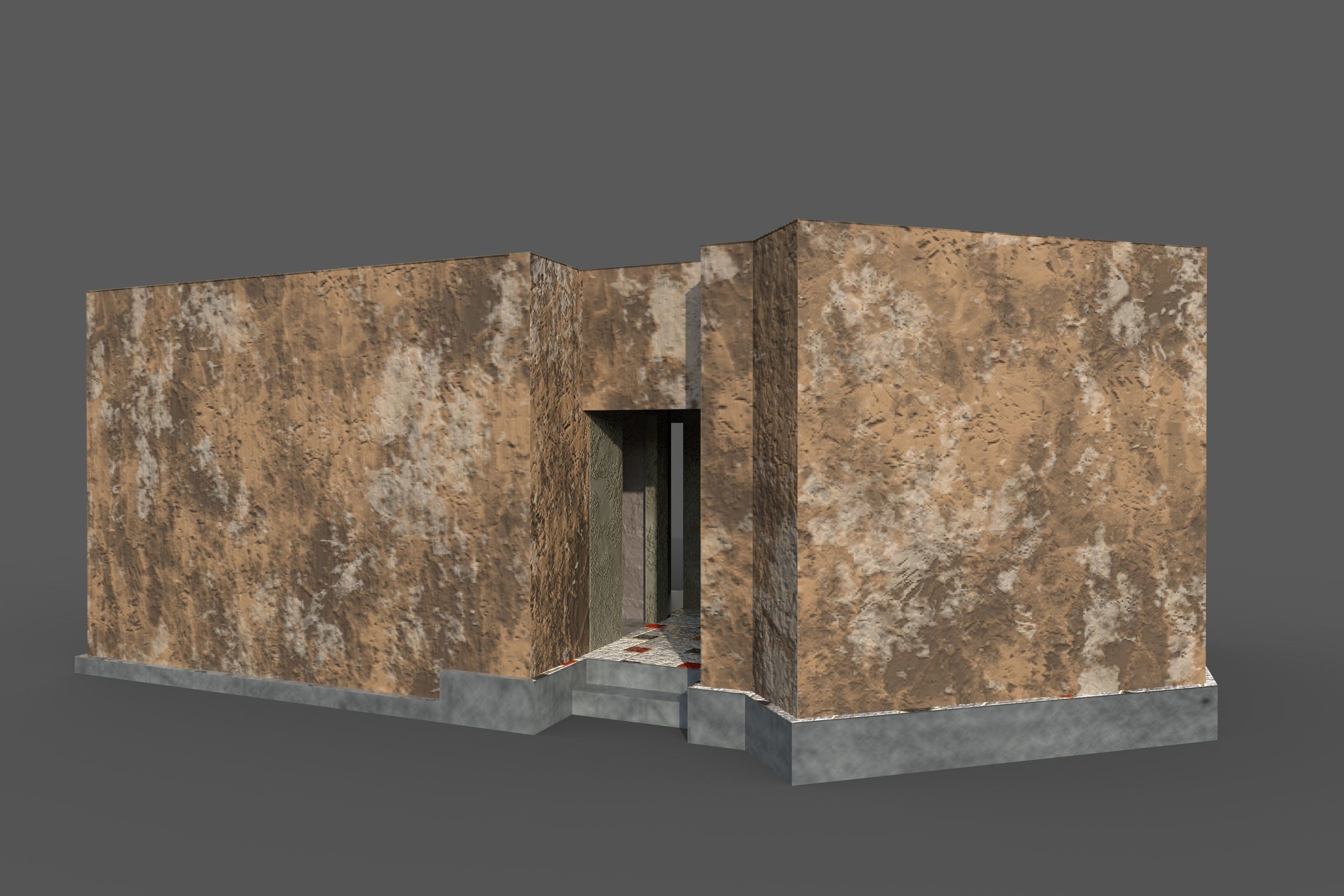 Game Building With PBR texture and Low-poly 3D model_4