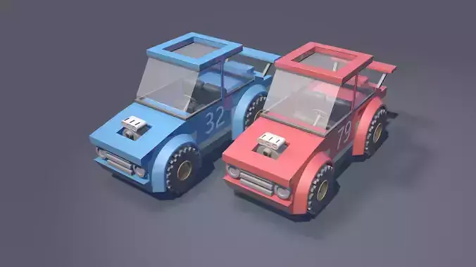 Cartoon off-road vehicle