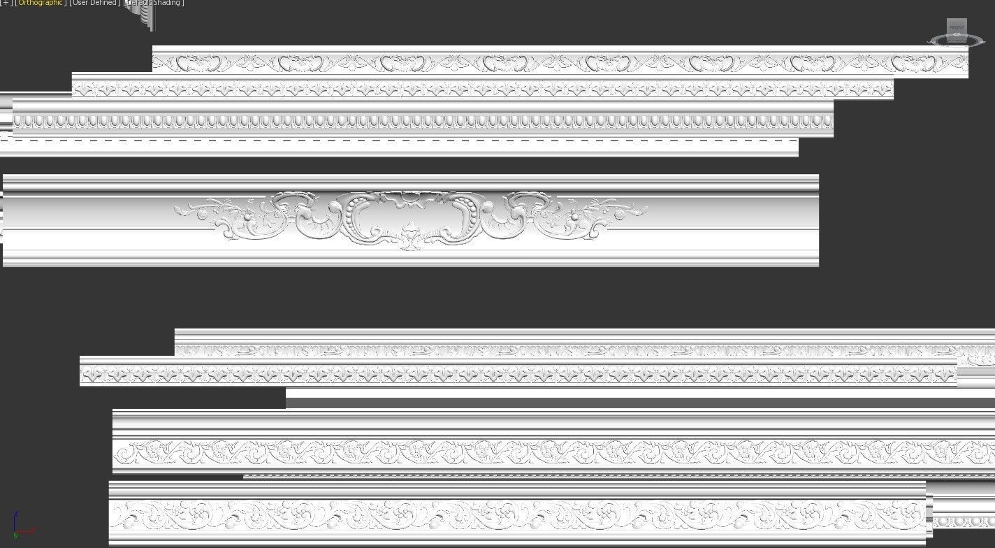 Cornice Collection 200 Item 3D model Free 3D model_3